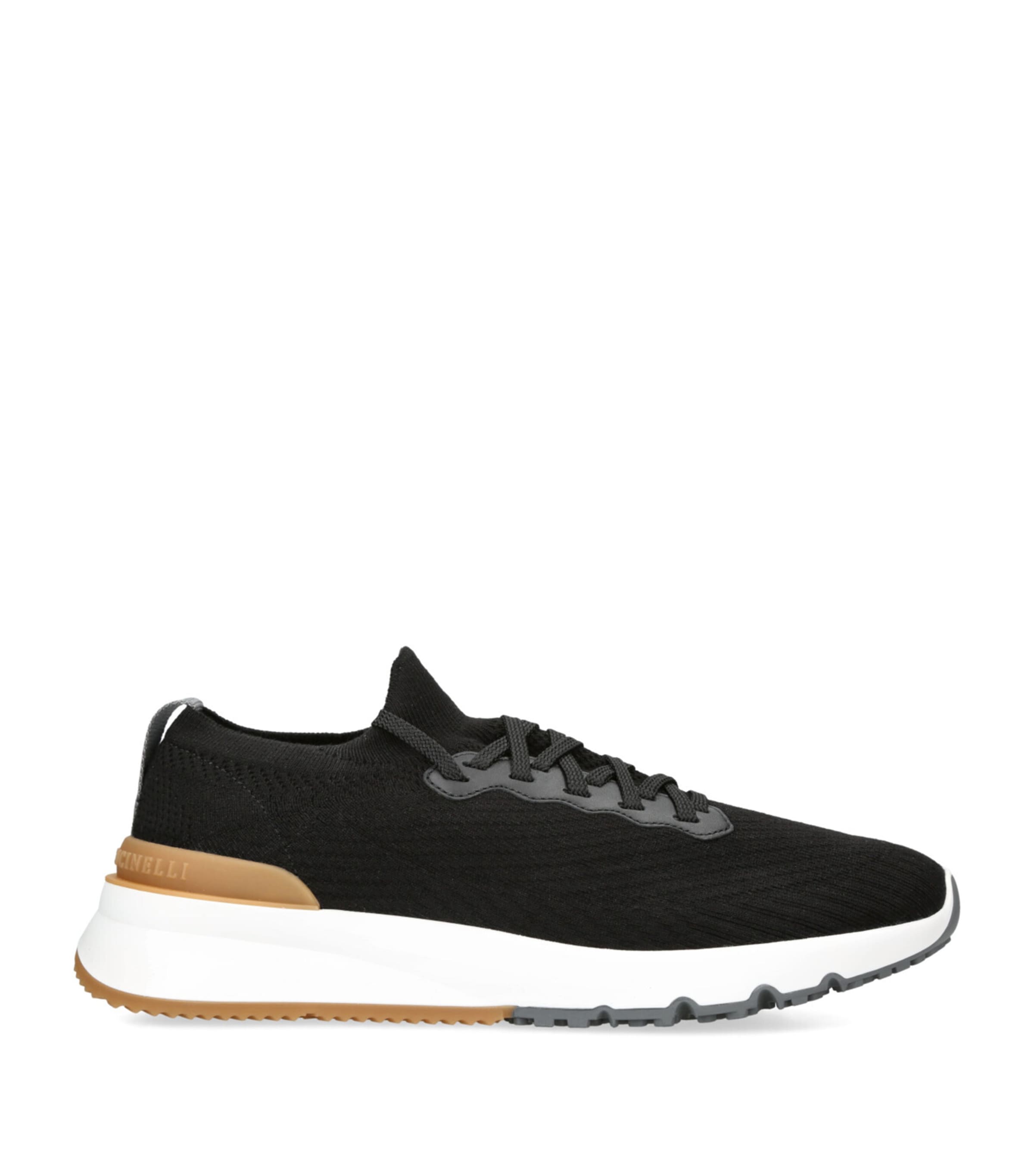 Brunello Cucinelli Sneakers With Mesh Panels In Black