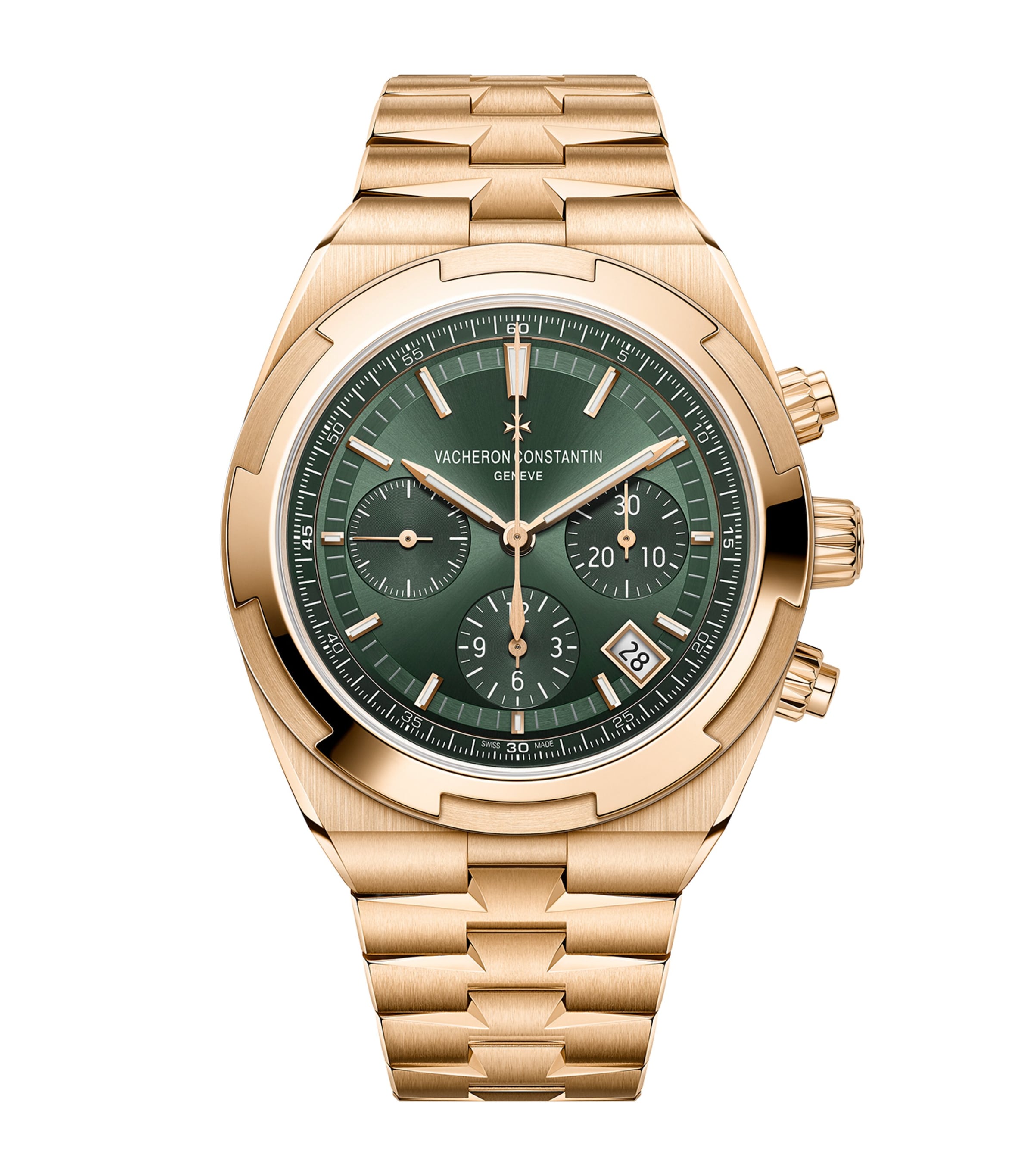 Vacheron Constantin Rose Gold Overseas Chronograph Watch 42.5mm Pink Gold Image 1