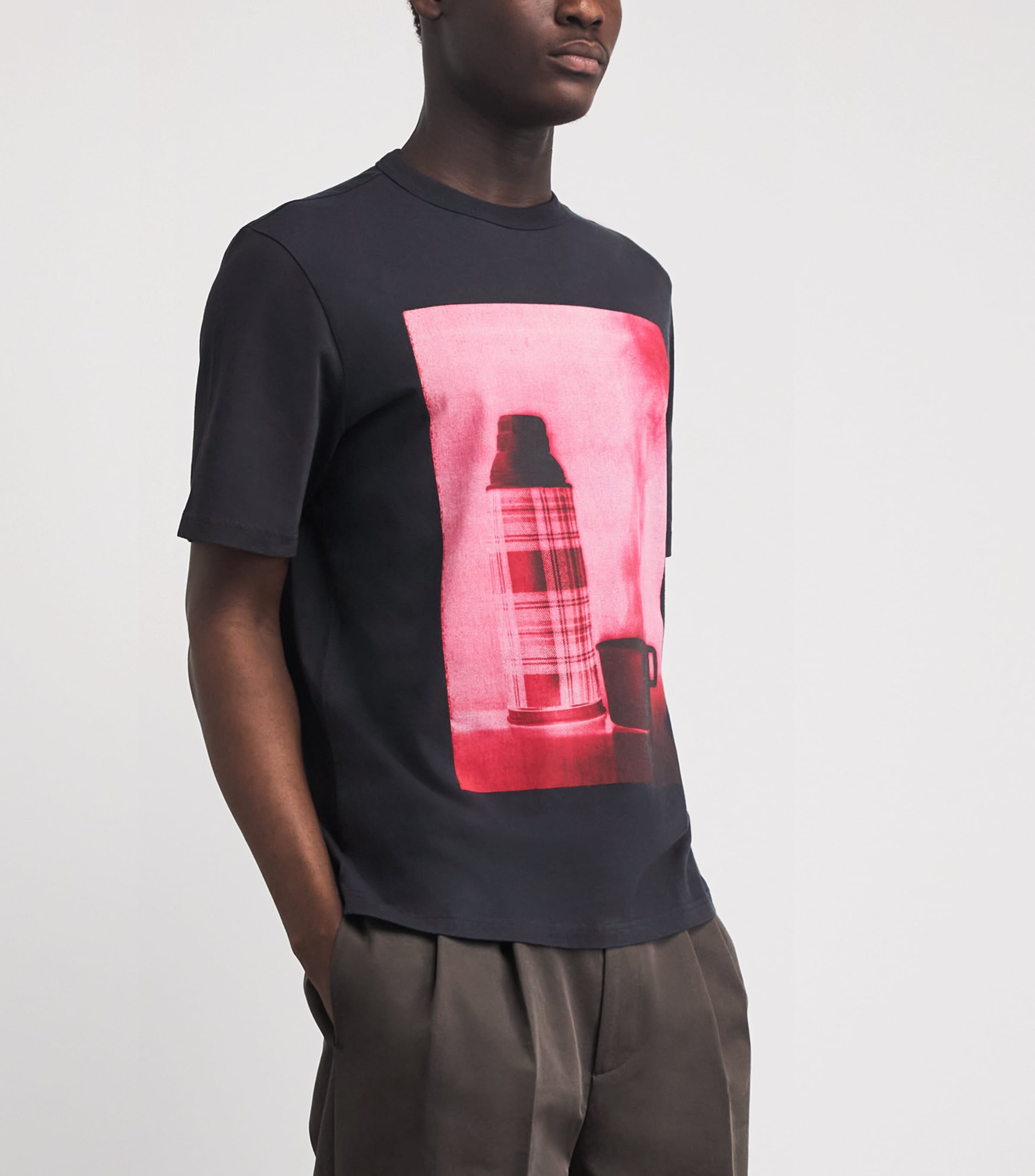 Barbour Mens x Paul Smith Crosby T-Shirt Dark Image 4