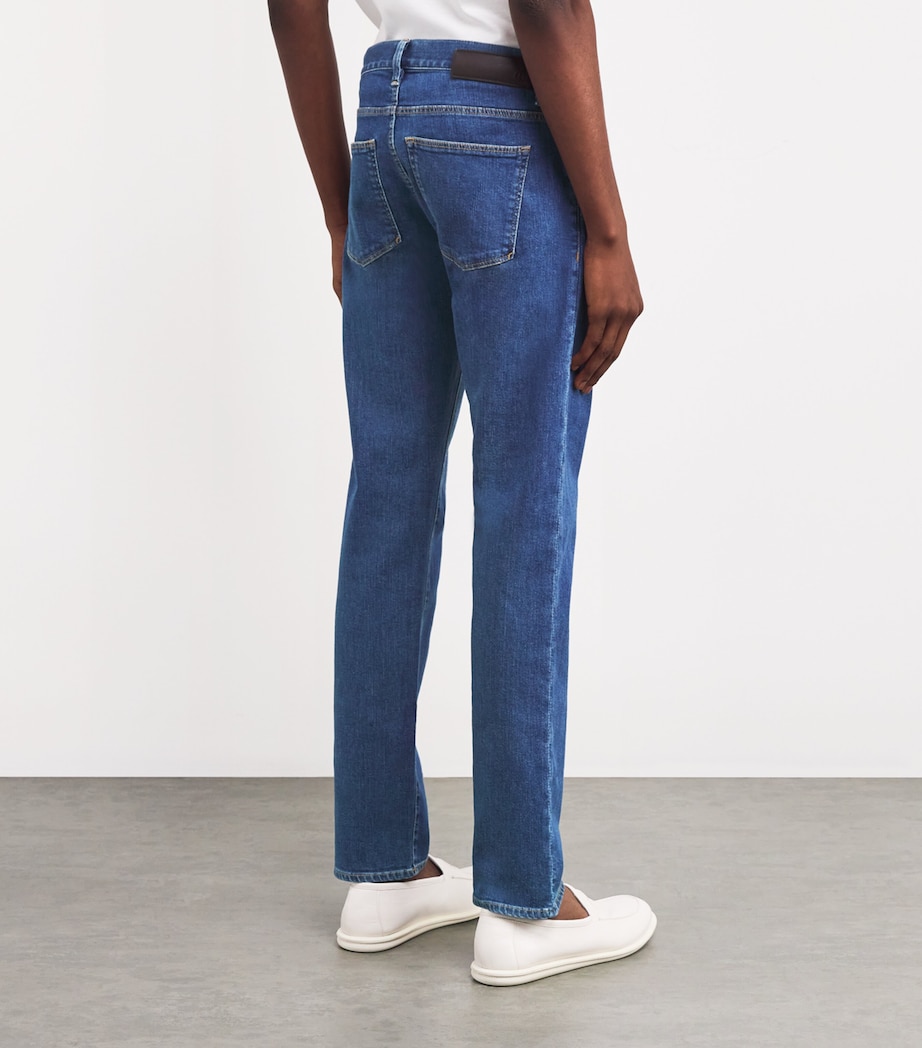 Stretch-Cotton Straight Jeans MB002 Image 4