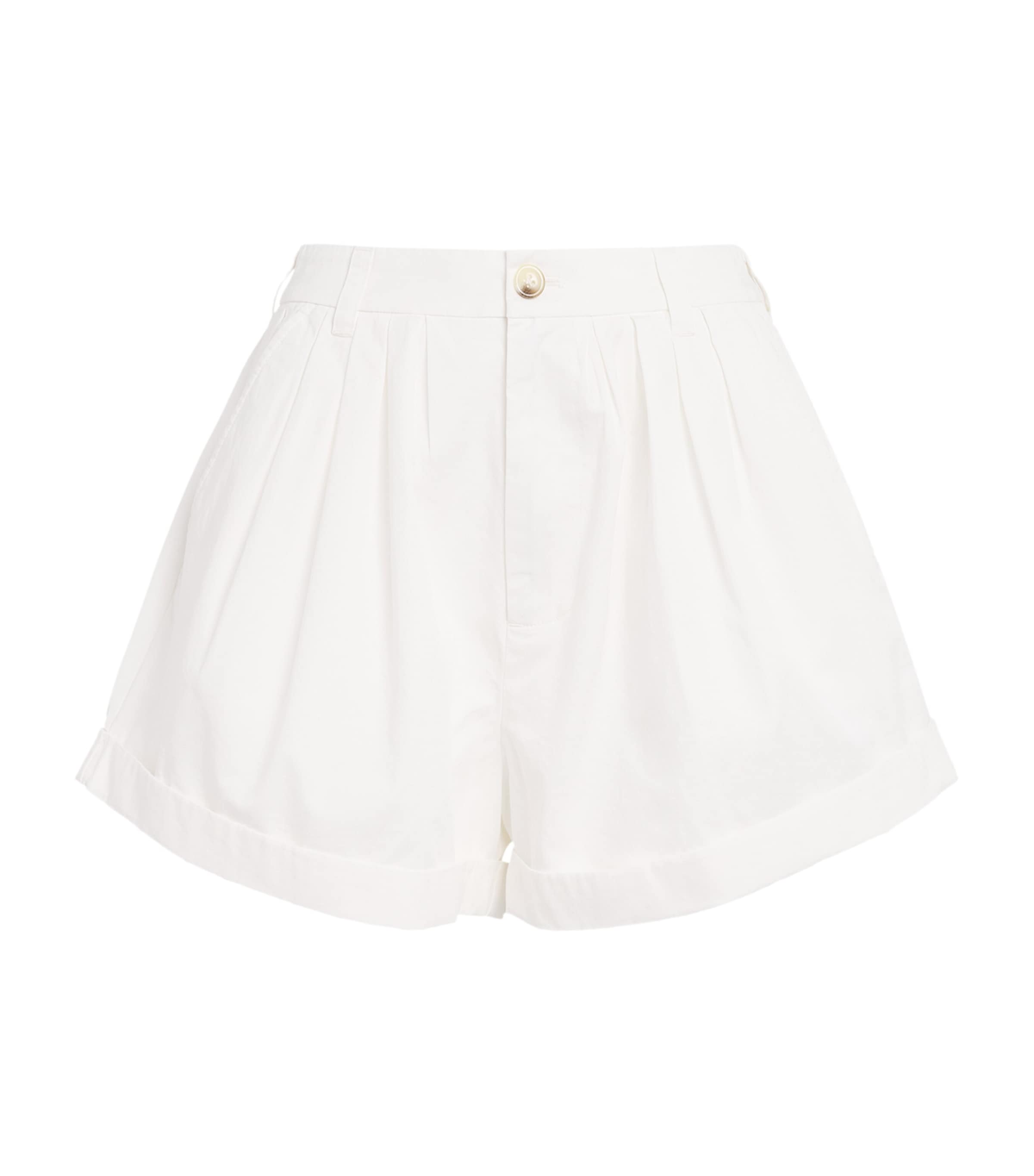 DÔEN Womens Organic Cotton Paige Shorts Salt Image 1