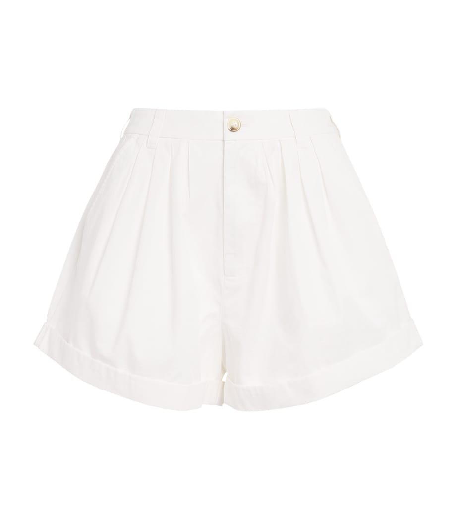 DÔEN Womens Organic Cotton Paige Shorts Salt Image 1