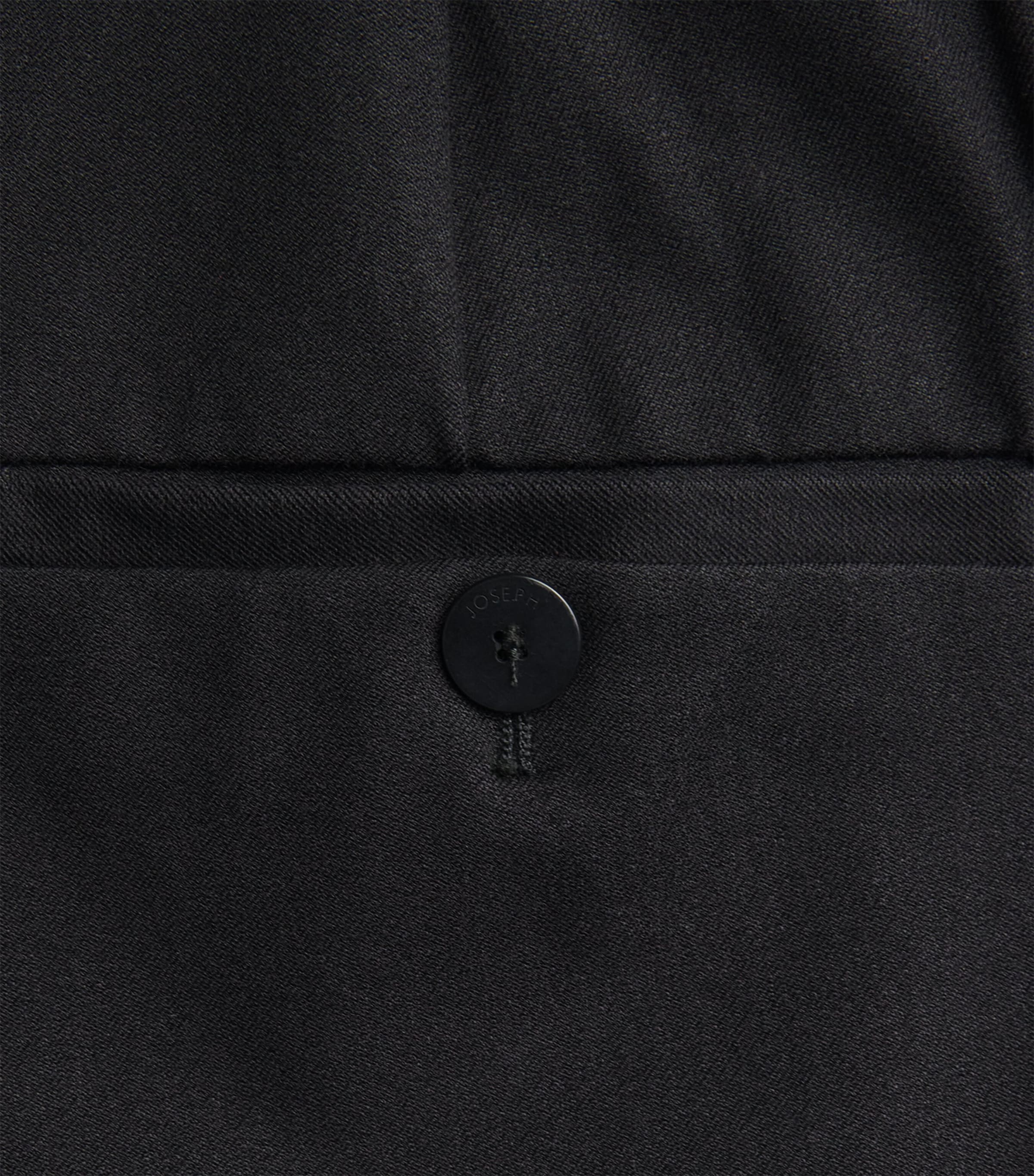 Joseph Womens Stretch-Gabardine Yukio Trousers Black Image 5