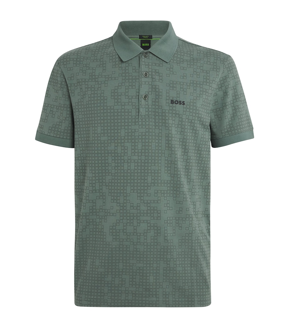 Stretch-Cotton Polo Shirt 358OPEN GREEN Image 1