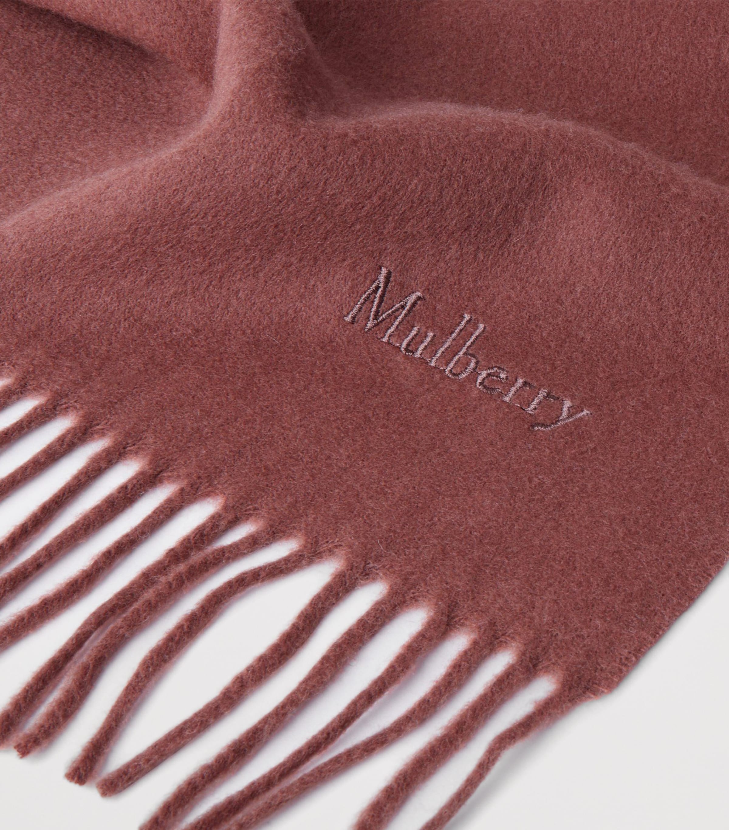Mulberry Small Merino Wool Scarf Bright Oak Image 3