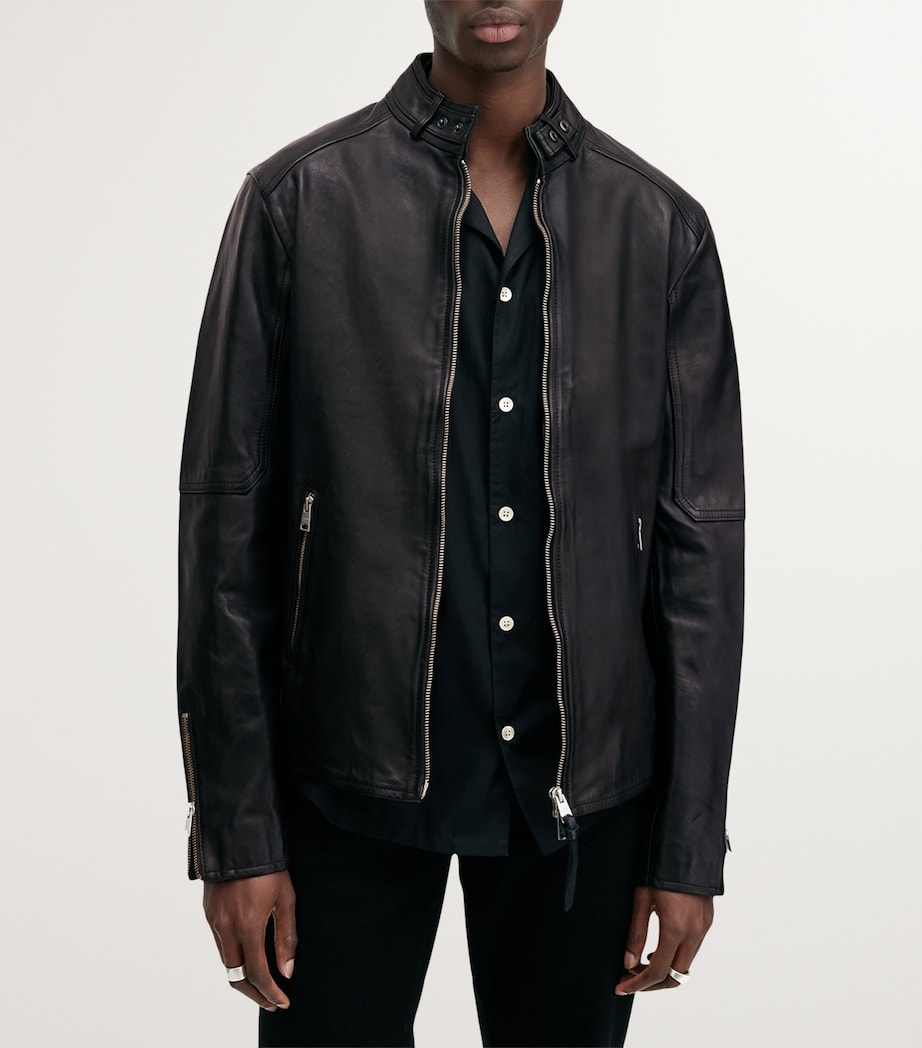 Cora Leather Jacket JET BLACK Image 3