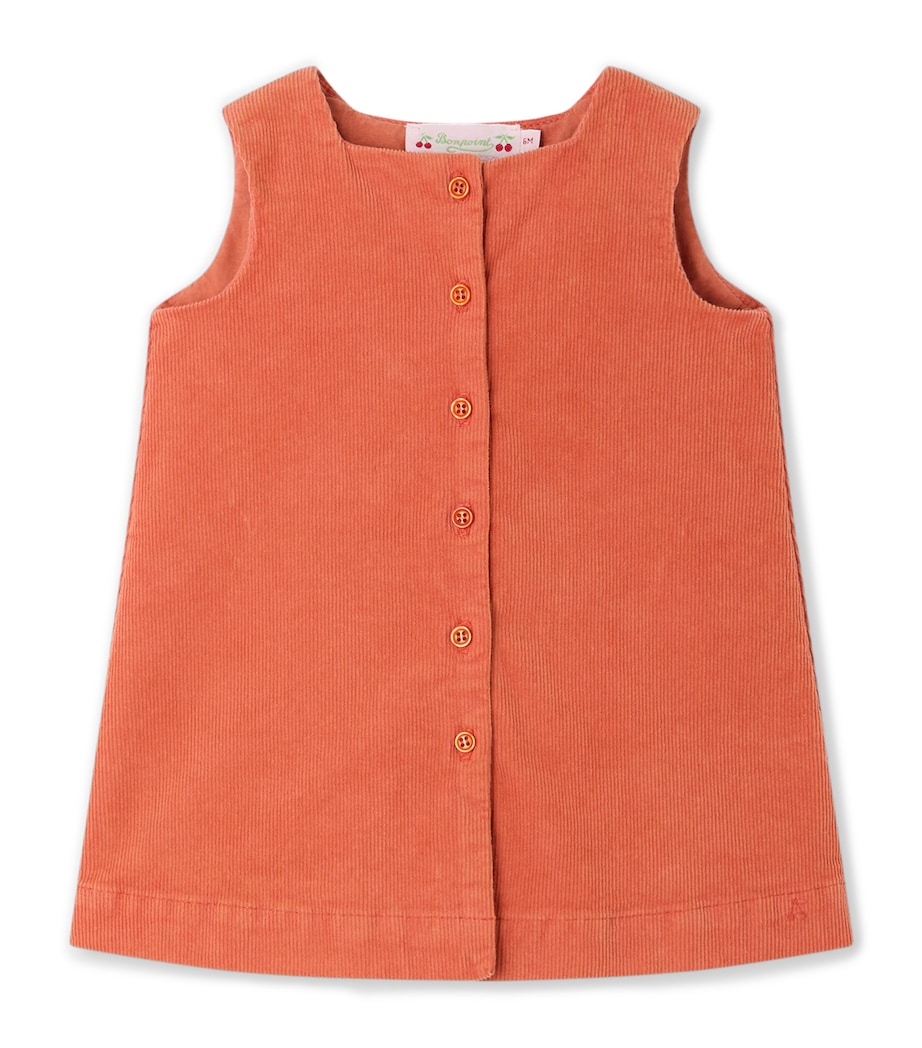 Bonpoint Cotton Corduroy Dress (6-18 Months) Abricot Image 1
