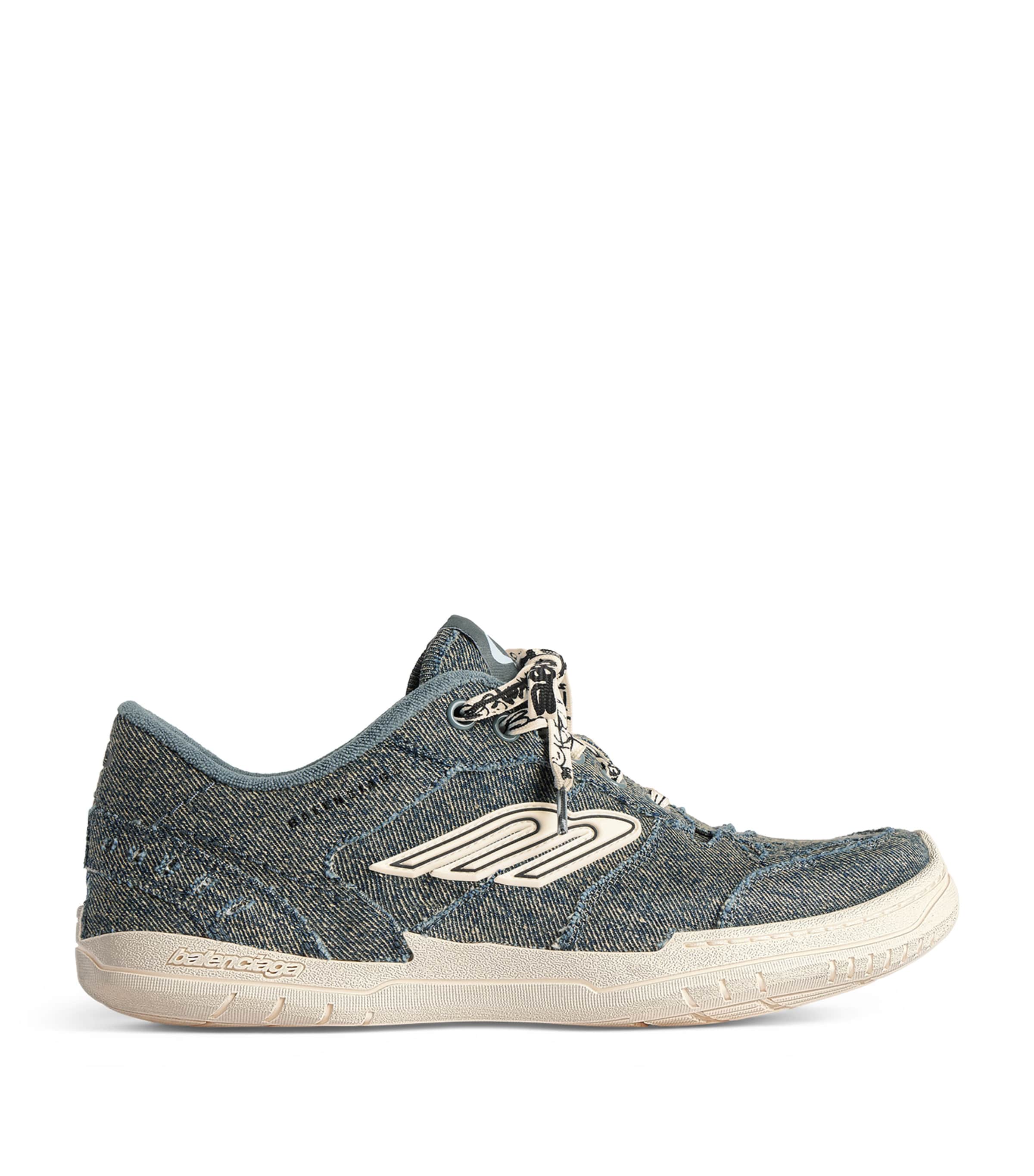 Balenciaga Denim Hamptons Sneakers Image 1