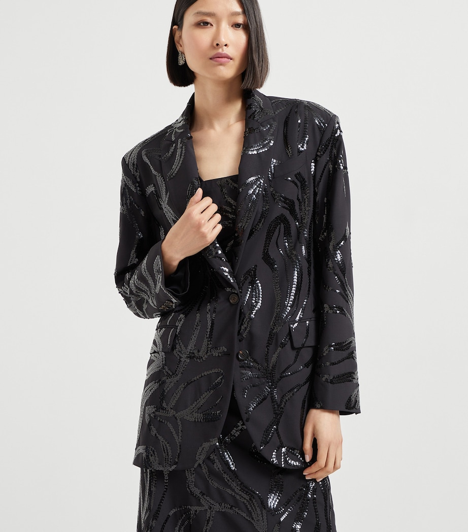 Embellished Single-Breasted Blazer C101 Image 2