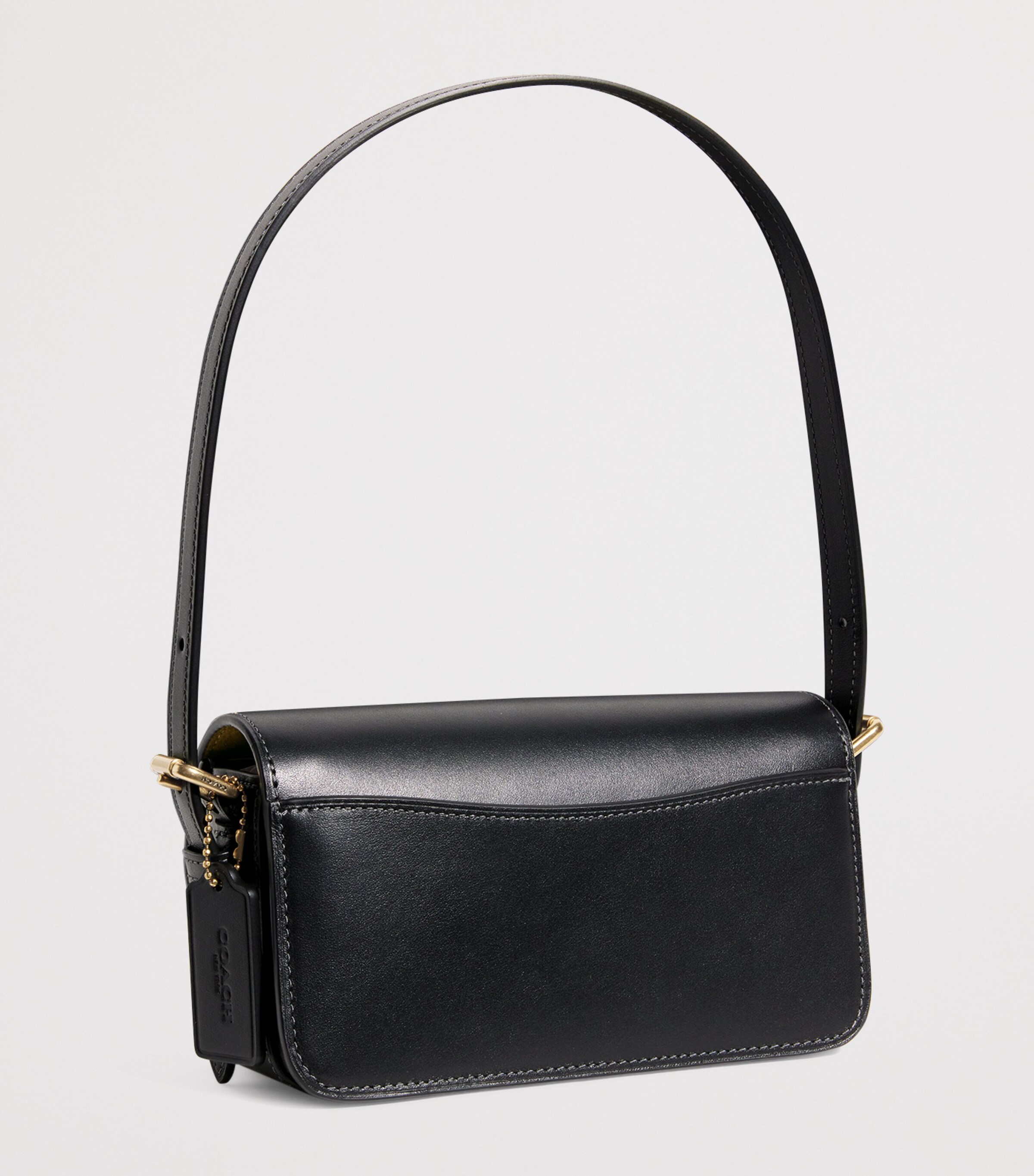 Coach Black Calf Leather Zoe Shoulder Bag | Harrods SA