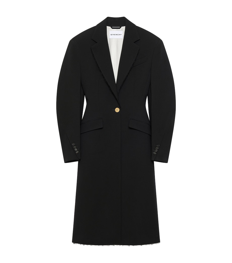 Wool-Blend Coat BLACK Image 1