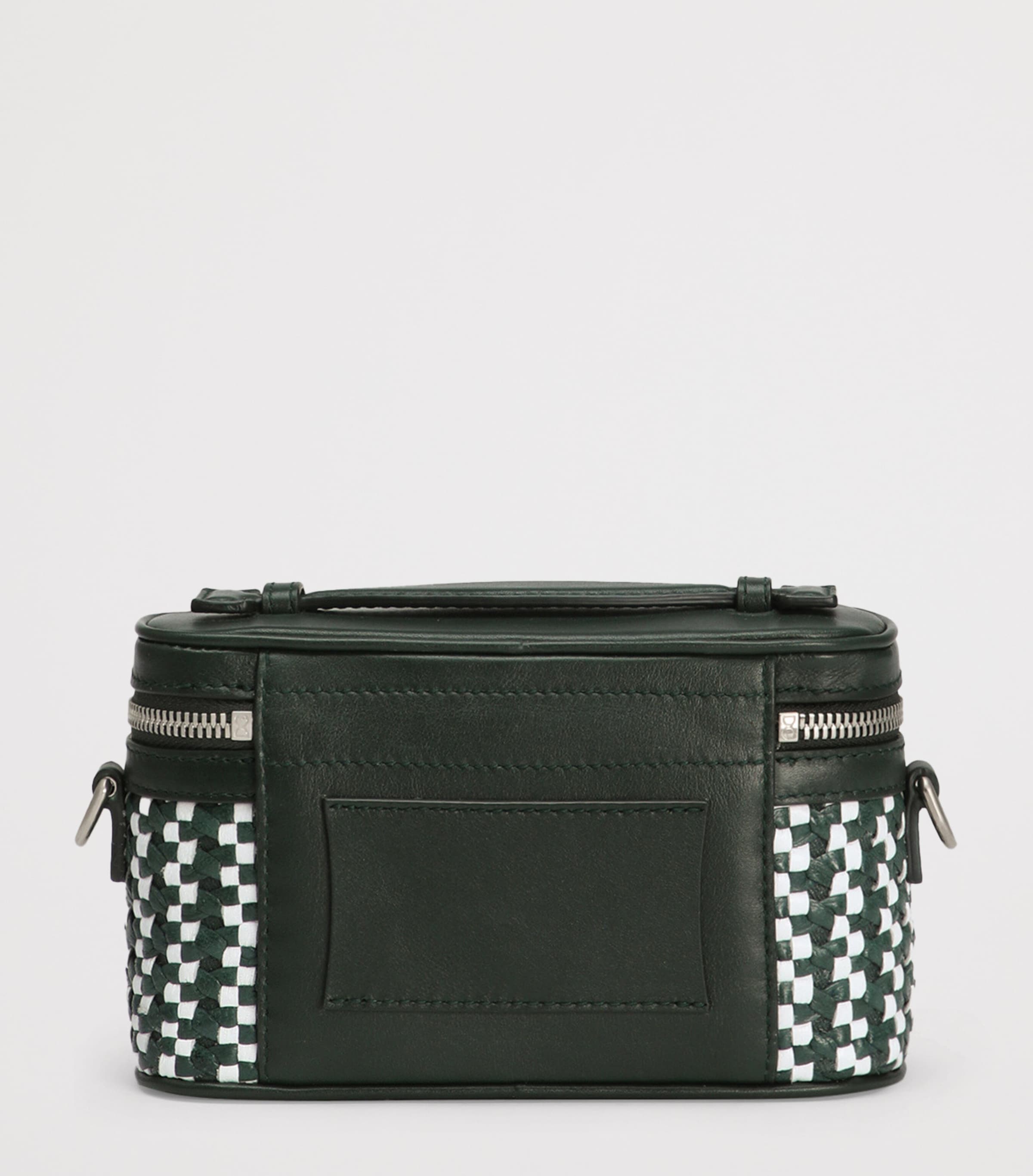 Leather Vanity Bag 8S667-BIANCO/VERDONE Image 3