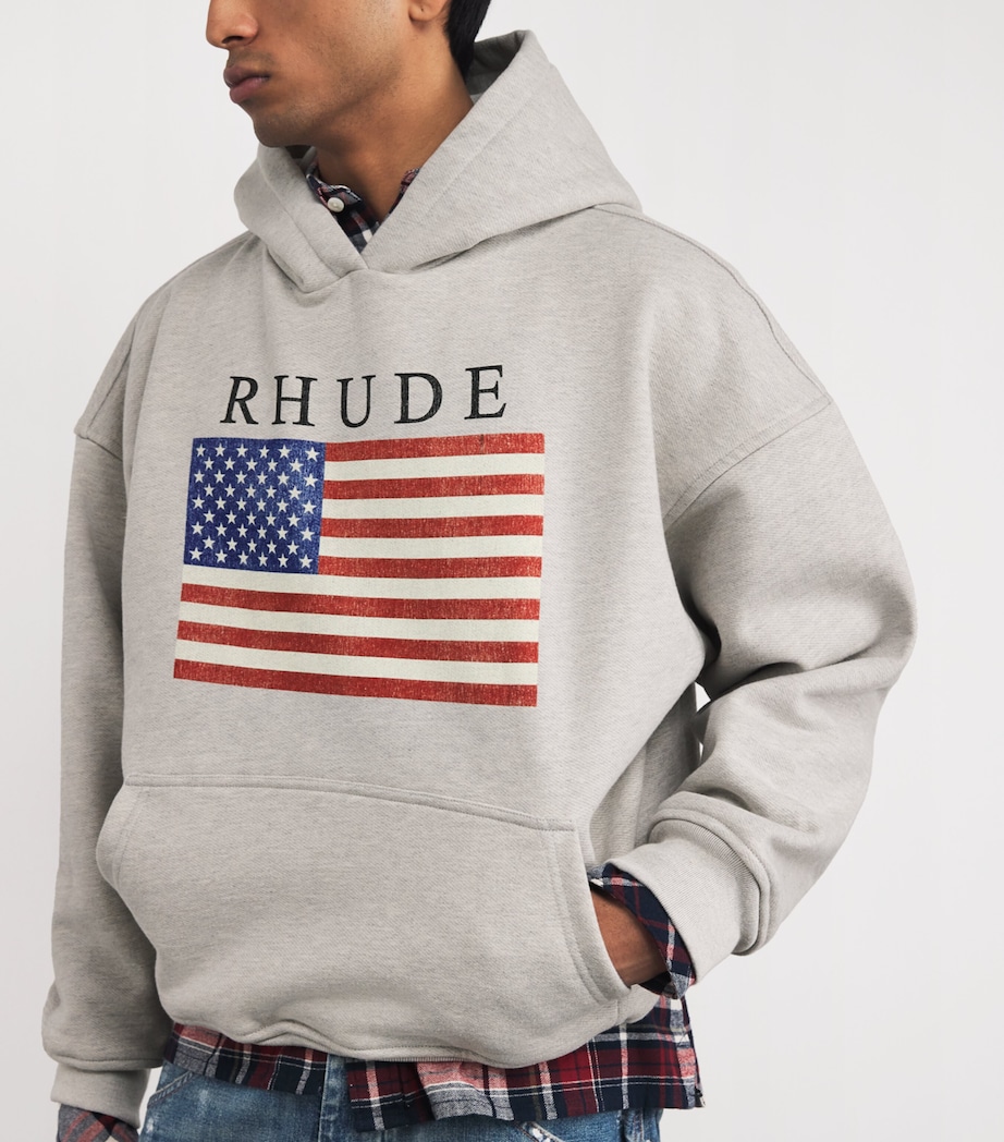 Cotton Graphic Hoodie GREY/ BLACK 3168 Image 6