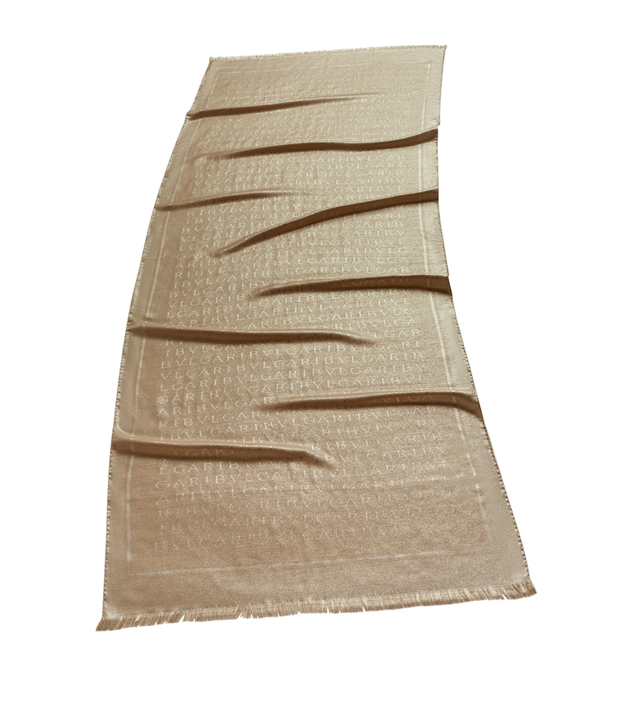 Logomania Lettere Maxi Scarf BRONZE Image 1