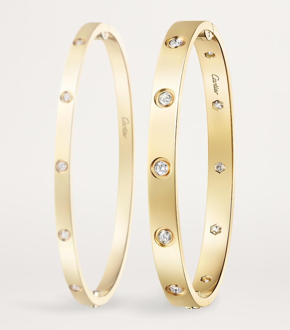 Yellow Gold and Diamond LOVE Bracelet YELLOW GOLD Image 4