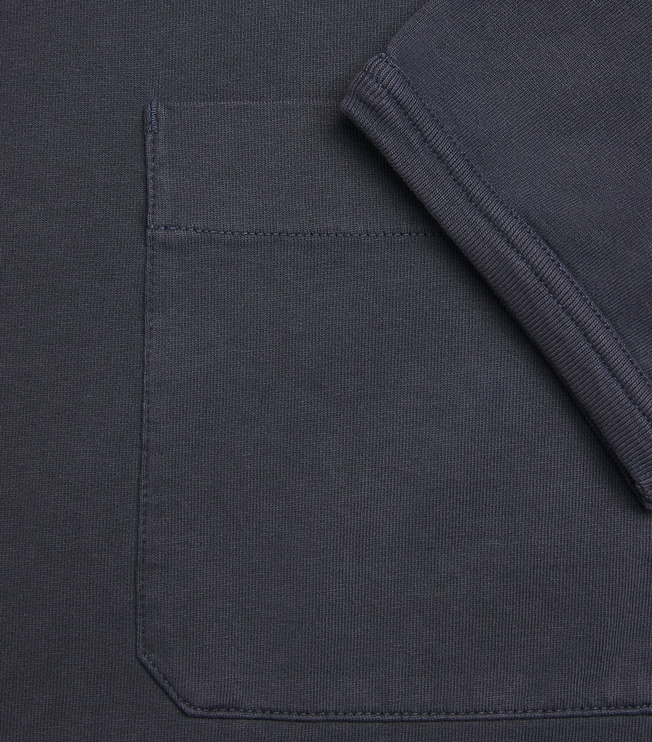 Cotton Long-Sleeve T-Shirt STONE BLUE BL807 Image 5