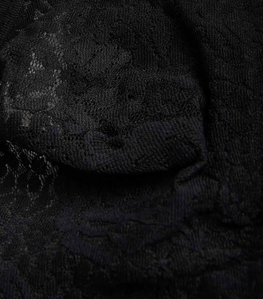 Lace Halo Strapless Bra BLACK Image 6