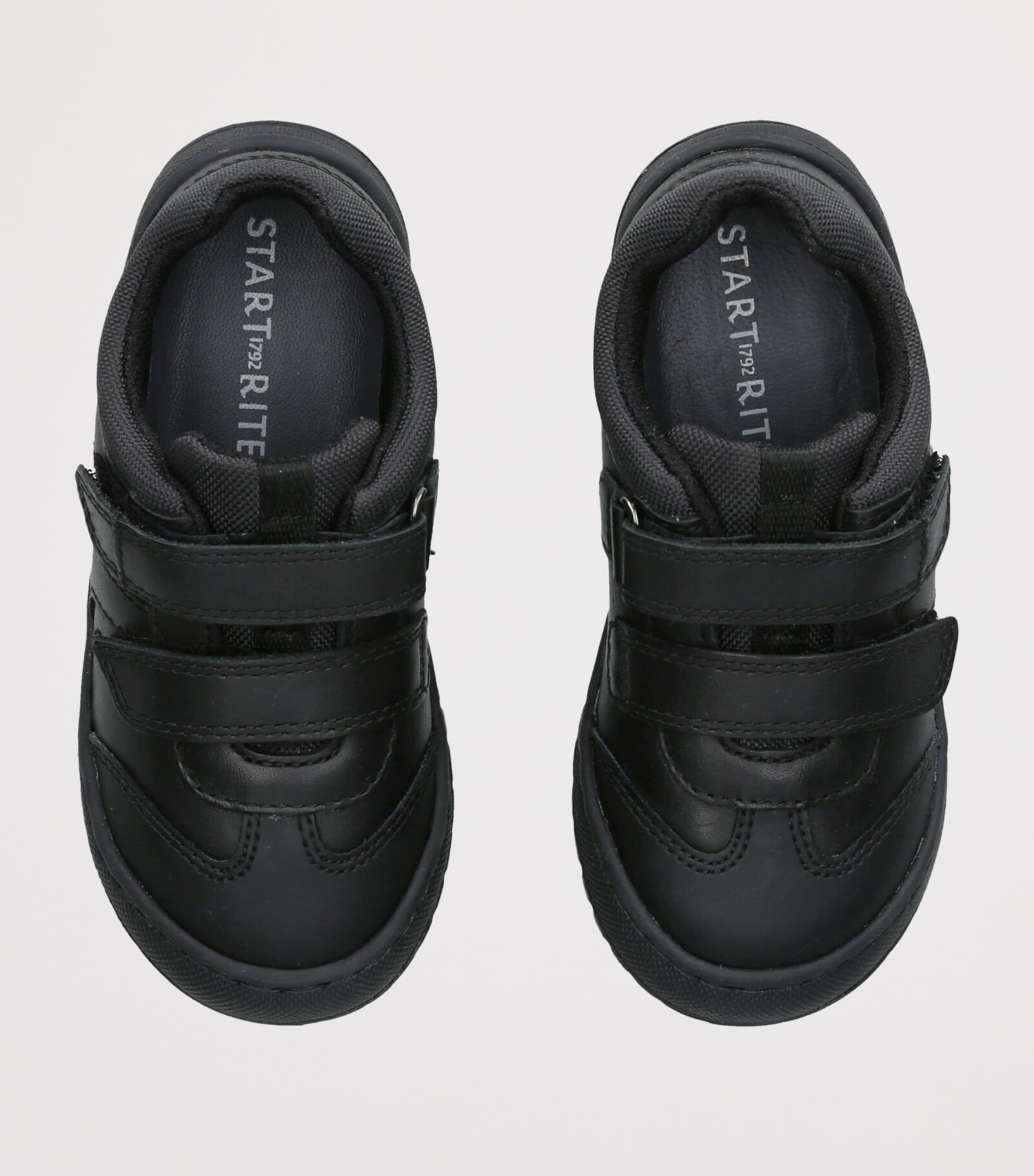 Start-Rite Leather Action School Shoes Black Image 4