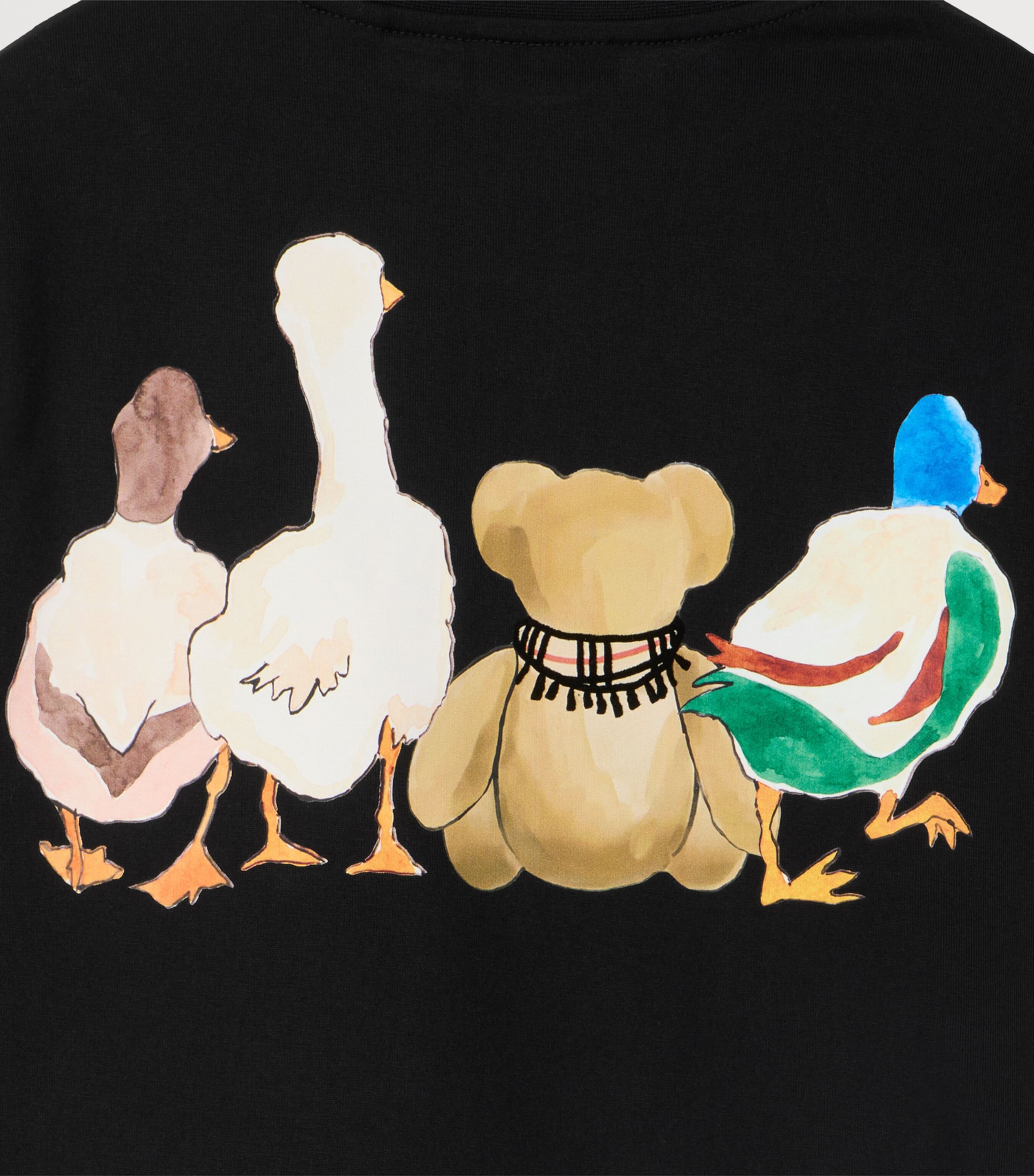 Burberry Kids Cotton Thomas Bear and Friends T-Shirt (3-12 Years) Black Image 3