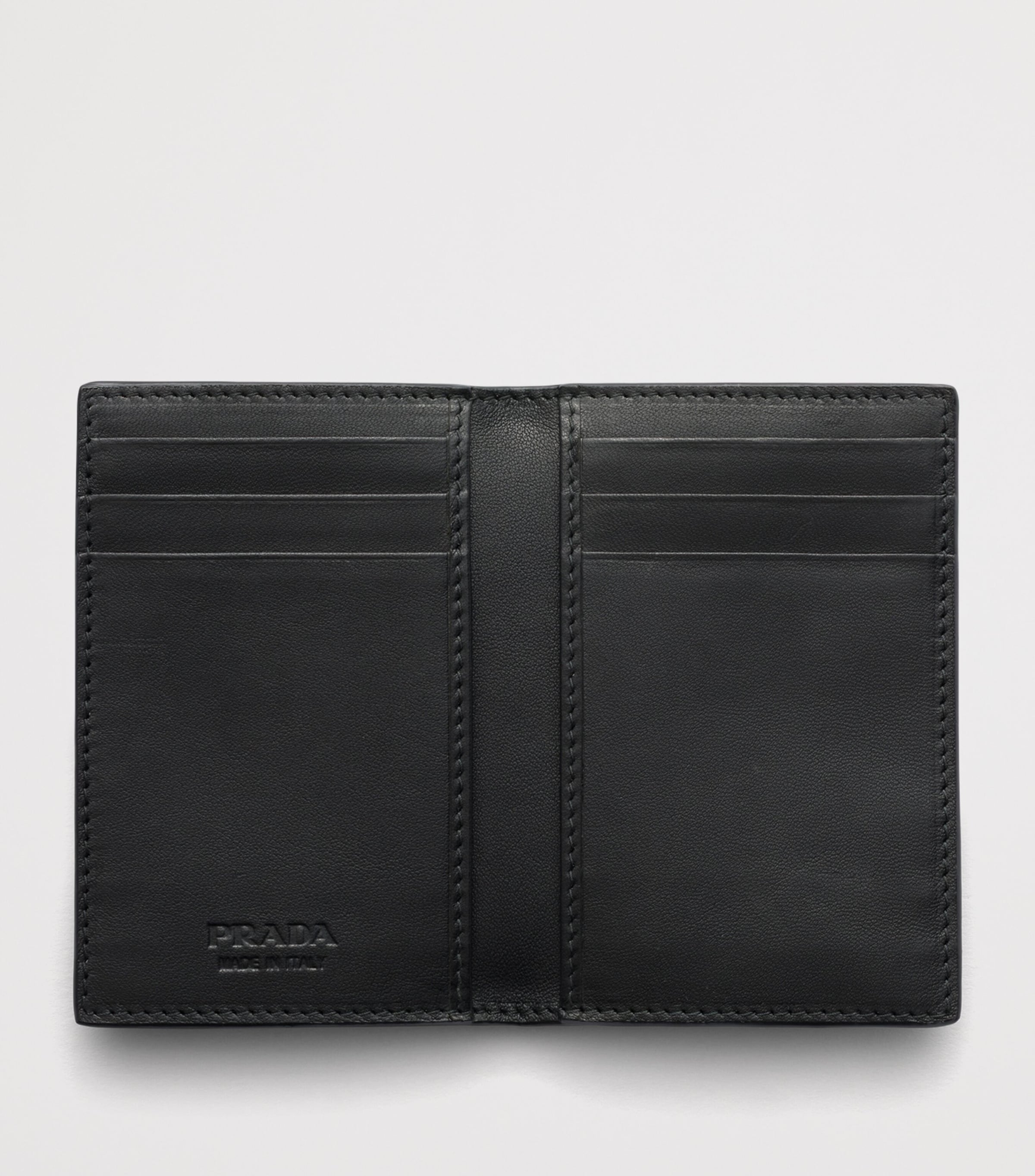 Prada Lambskin Bifold Wallet Black Image 2