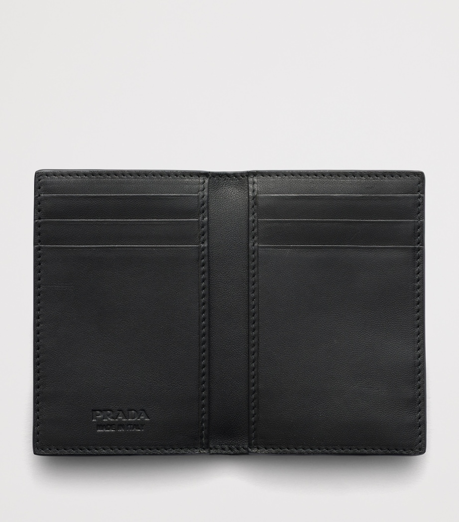 Prada Lambskin Bifold Wallet Black Image 2