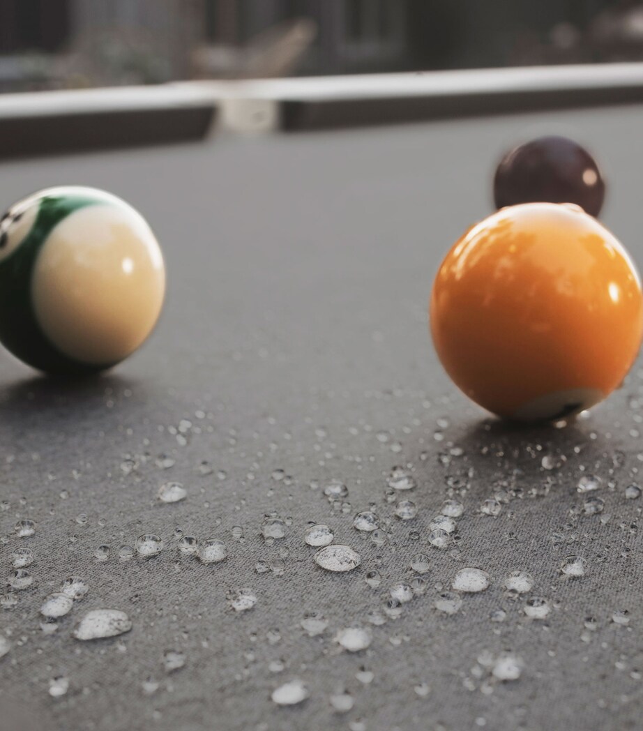 Cornilleau Hyphen Outdoor Pool Table Pol Wht Mot Drk Gry Image 6