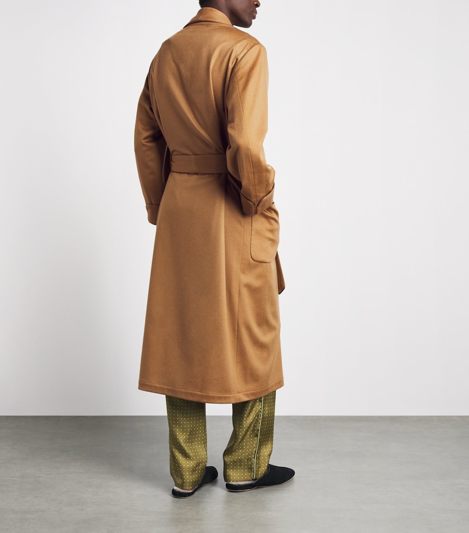 Daniel Hanson Mens Cashmere Robe Camel Image 4