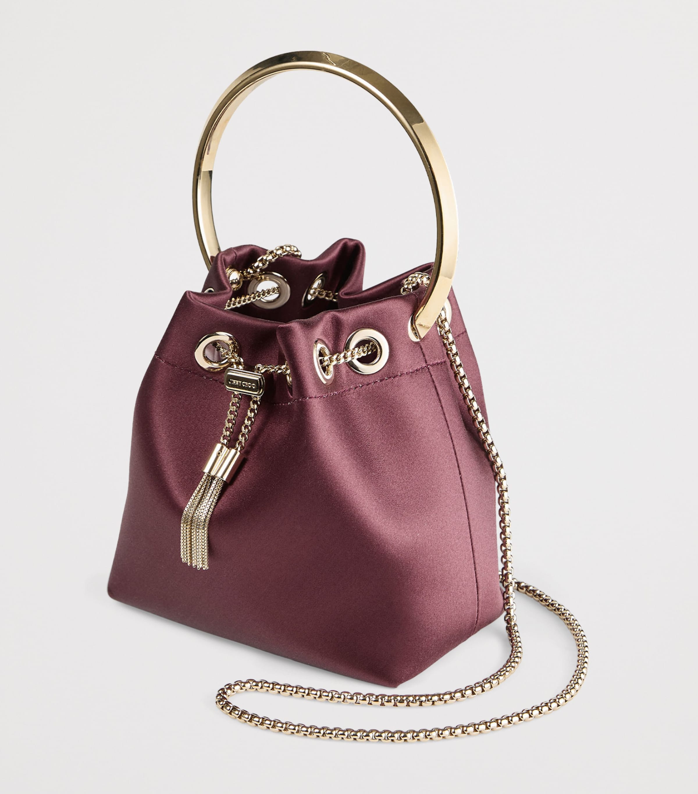 Satin Bon Bon Top-Handle bag DEEP MERLOT/LIGHT GO Image 3
