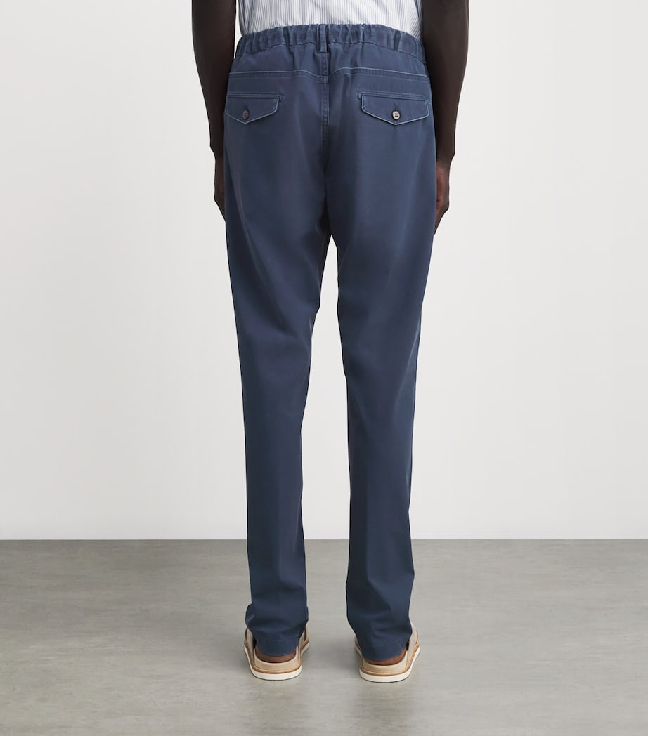 Garment-Dye Twill Trousers BLU Image 4