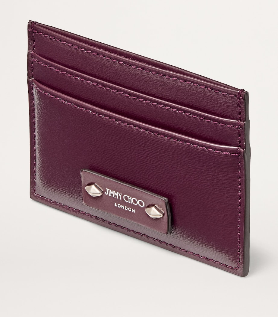 Leather Umika Card Holder GARNET/ANTIQUE SILVE Image 2