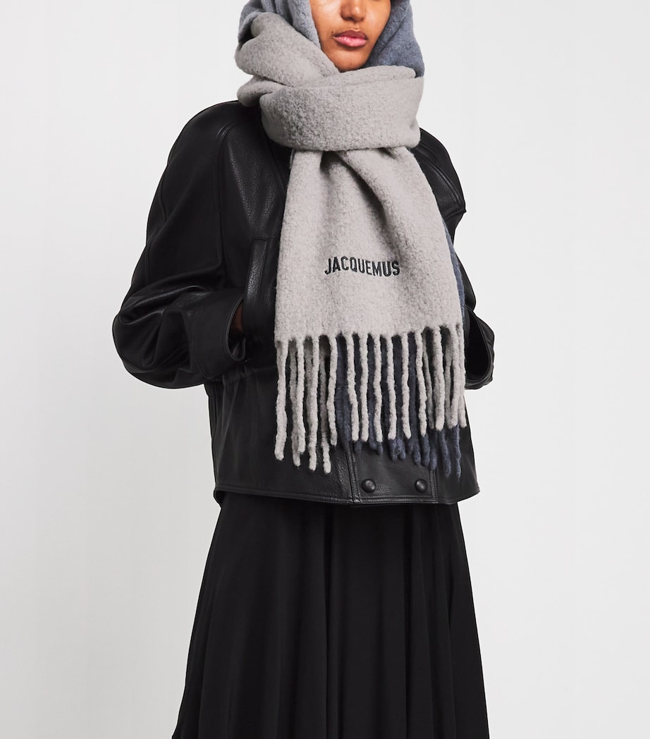 Alpaca-Blend Moisson Scarf 915 MULTI-GREY Image 2