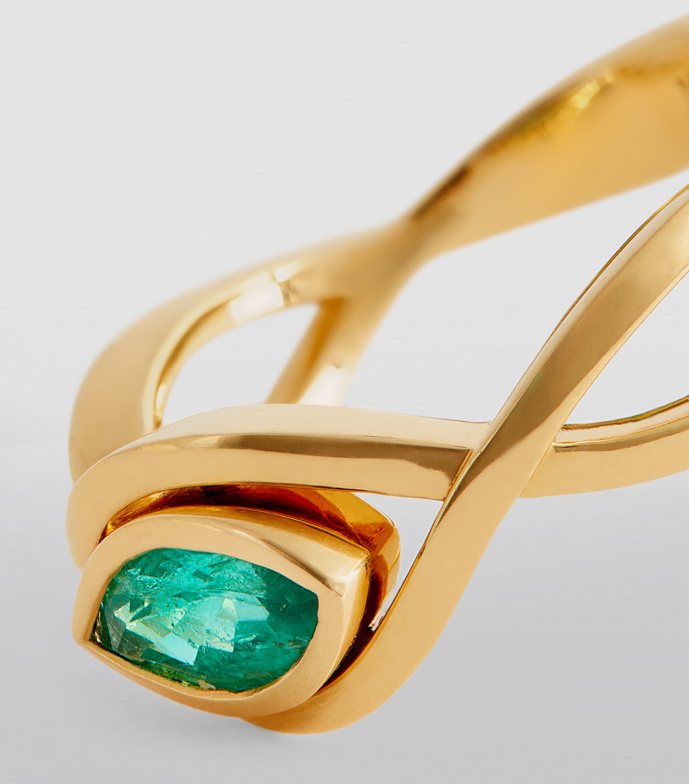 Yellow Gold and Emerald Marquise Ring YELLOW GOLD Image 6