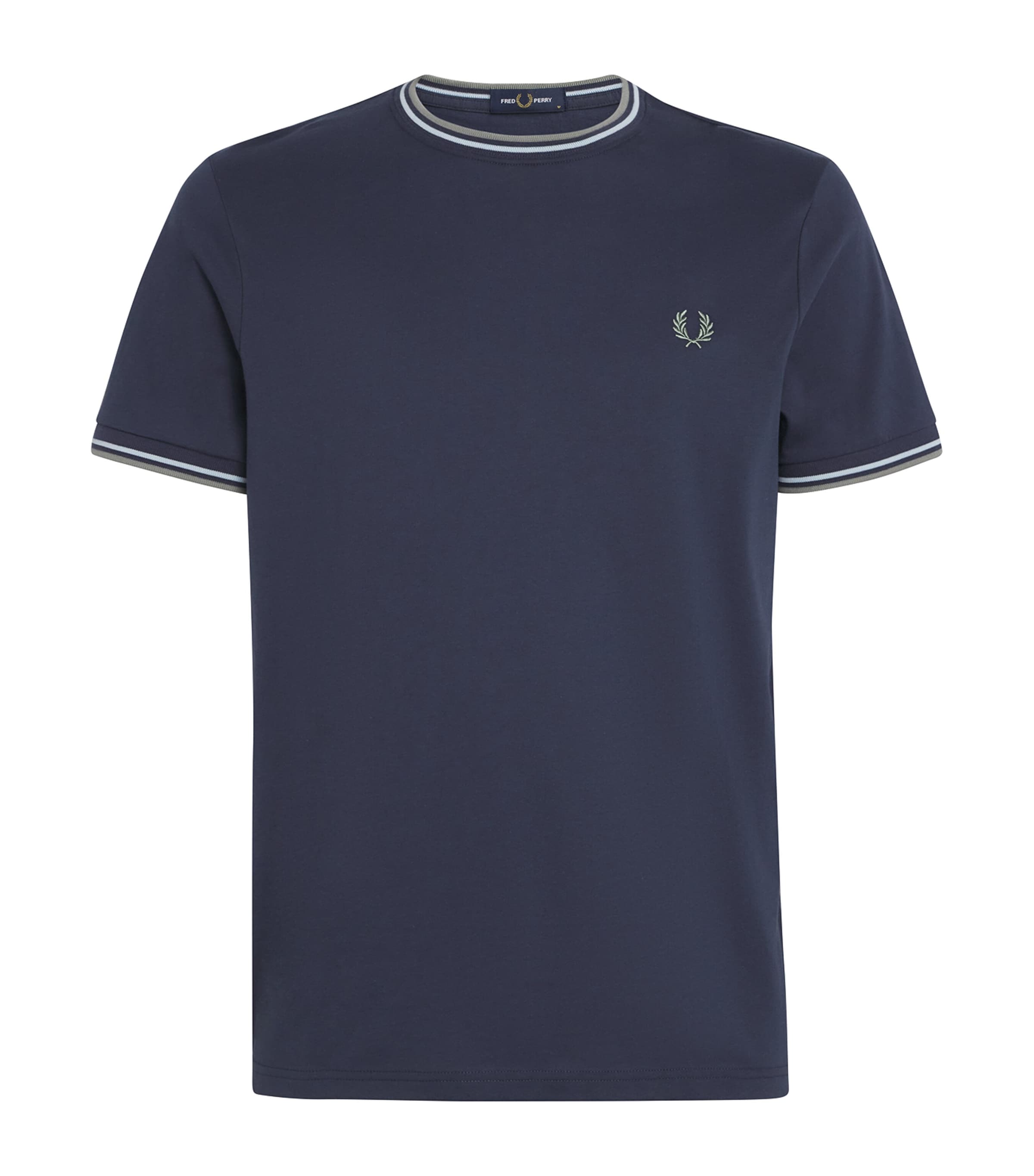 Fred Perry Cotton Twin Tipped T-Shirt | Men Clothing | T-Shirts | Logo T-shirts | Designers | Fred Perry