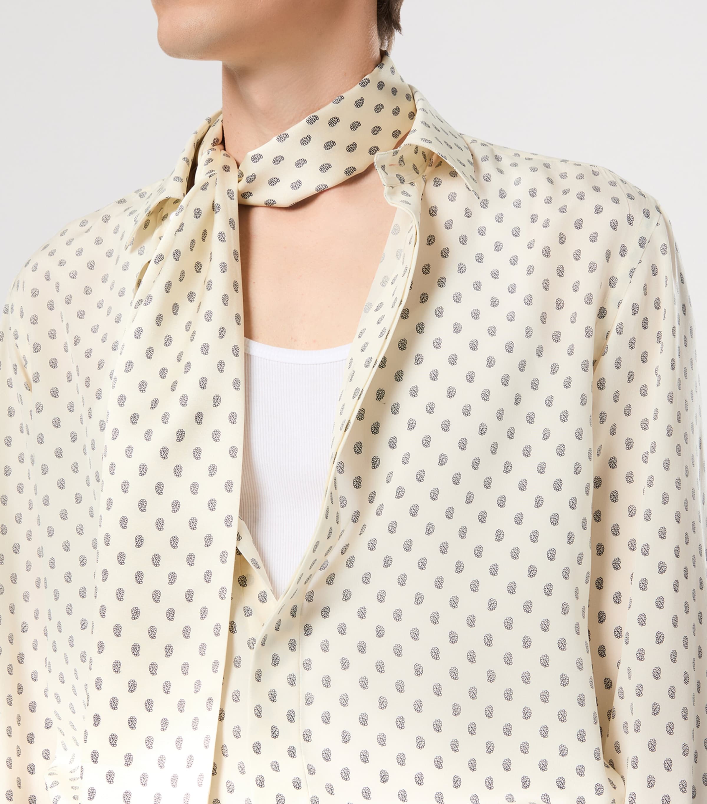 Silk Micro-Pattern Shirt WUC Image 5