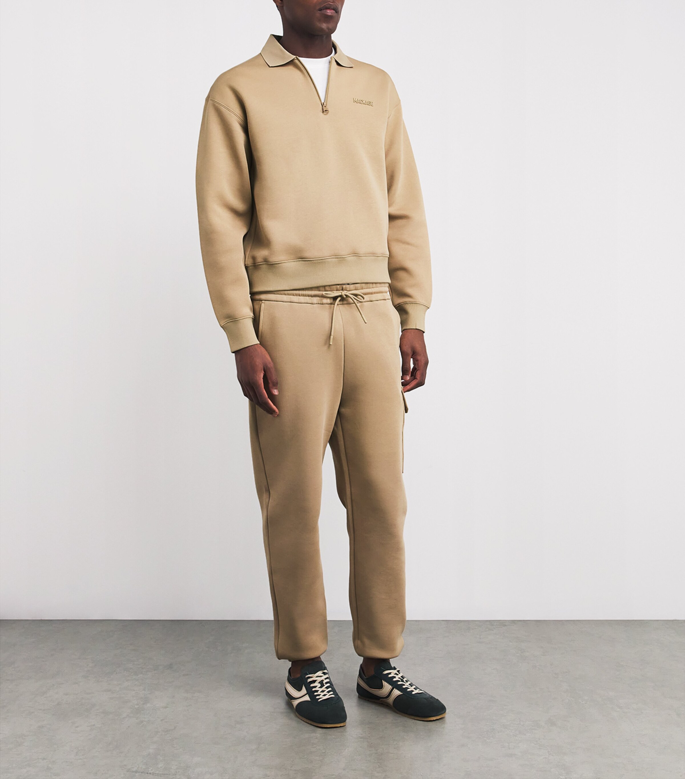 Mackage Mens Double-Face Jersey Felix Sweatshirt Light Camel Image 2