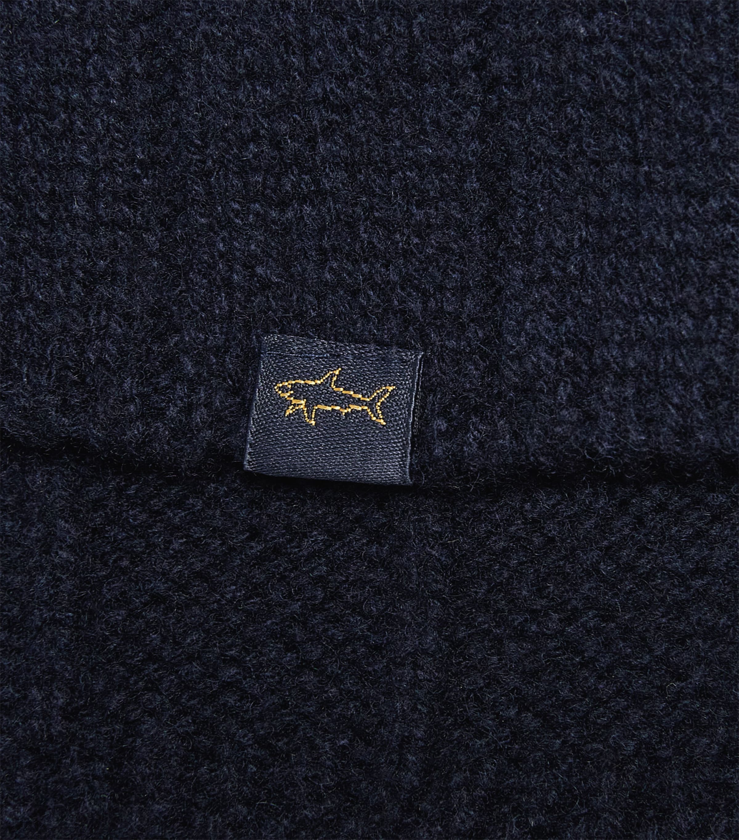 Paul & Shark Ribbed Scarf Blue Image 4