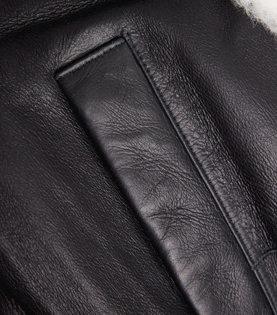 Altuzarra Shearling Blake Coat Black/white Image 6