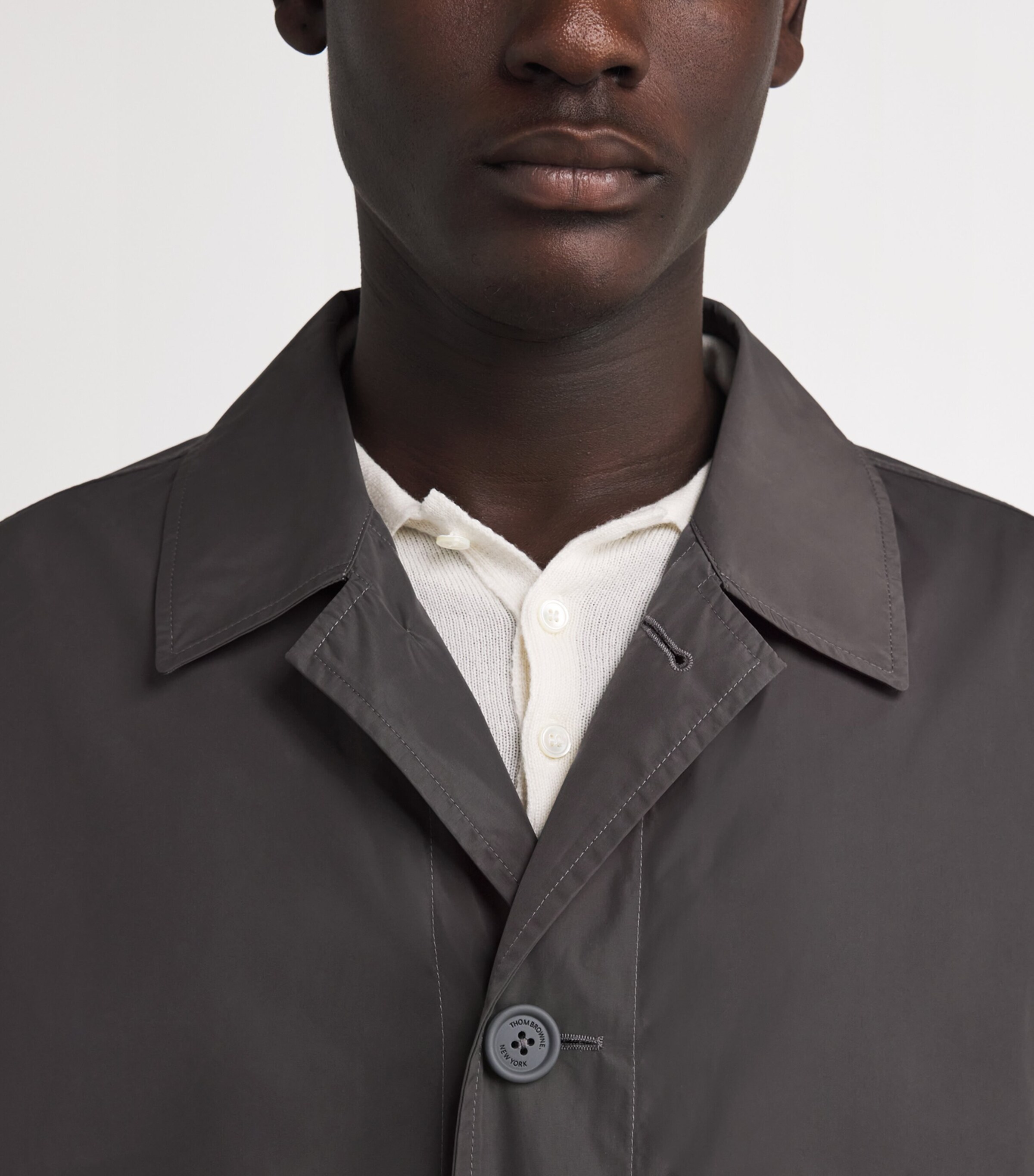 Technical Packable Logo Jacket DARK GREY Image 7