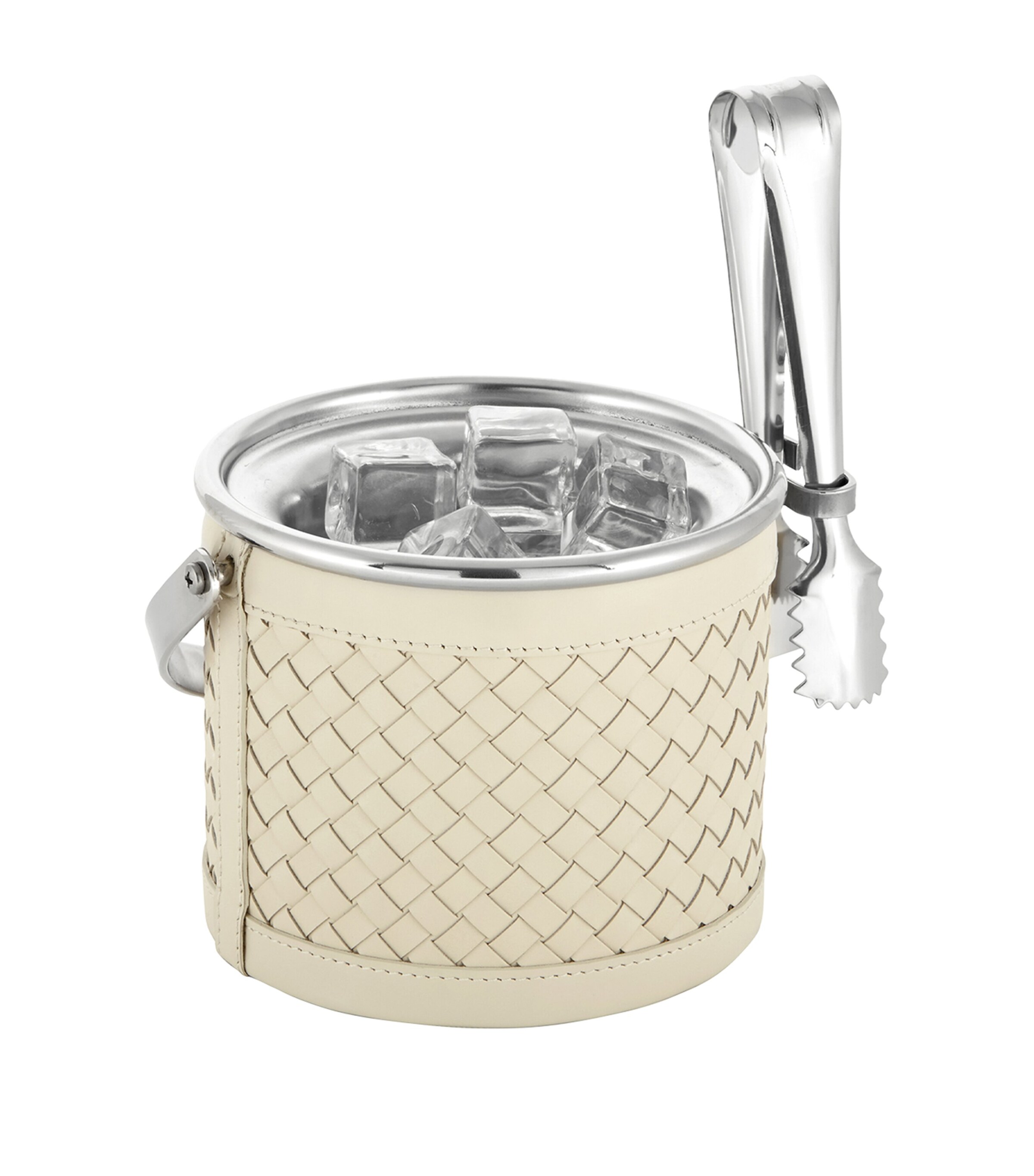 Leather Menfi Ice Bucket IVORY Image 2