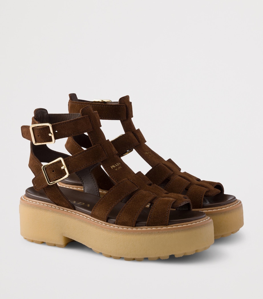 Prada Suede Gladiator Sandals 55 Image 2