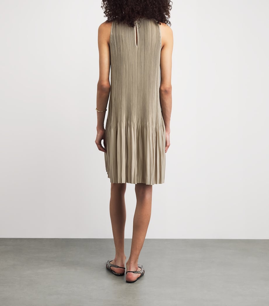 Joseph Womens Satin Pleated Rida Midi Dress Powder Image 5