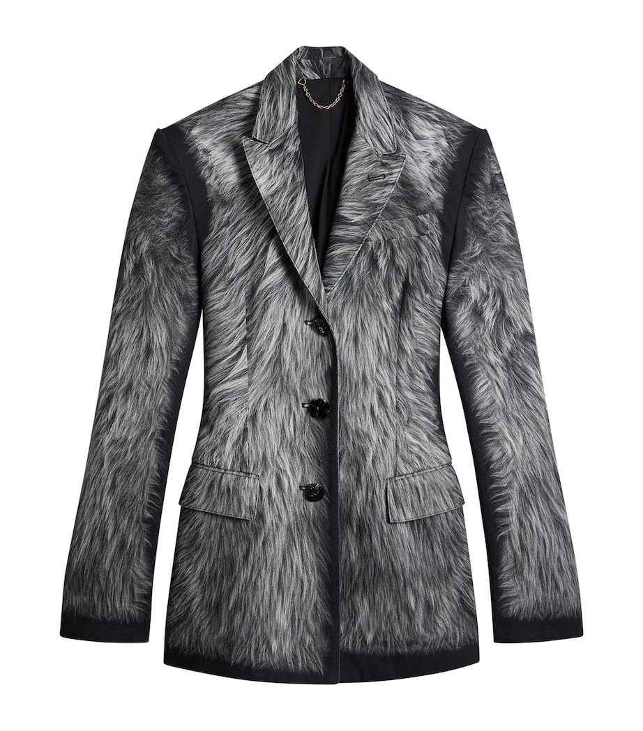 Schiaparelli Womens Trompe-l'Oeil Blazer Grey Image 1