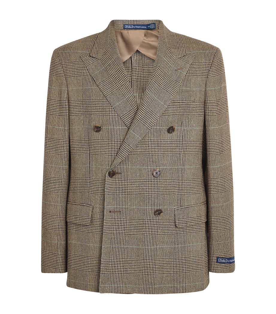 Polo Ralph Lauren Linen-Blend Glenplaid Check Blazer