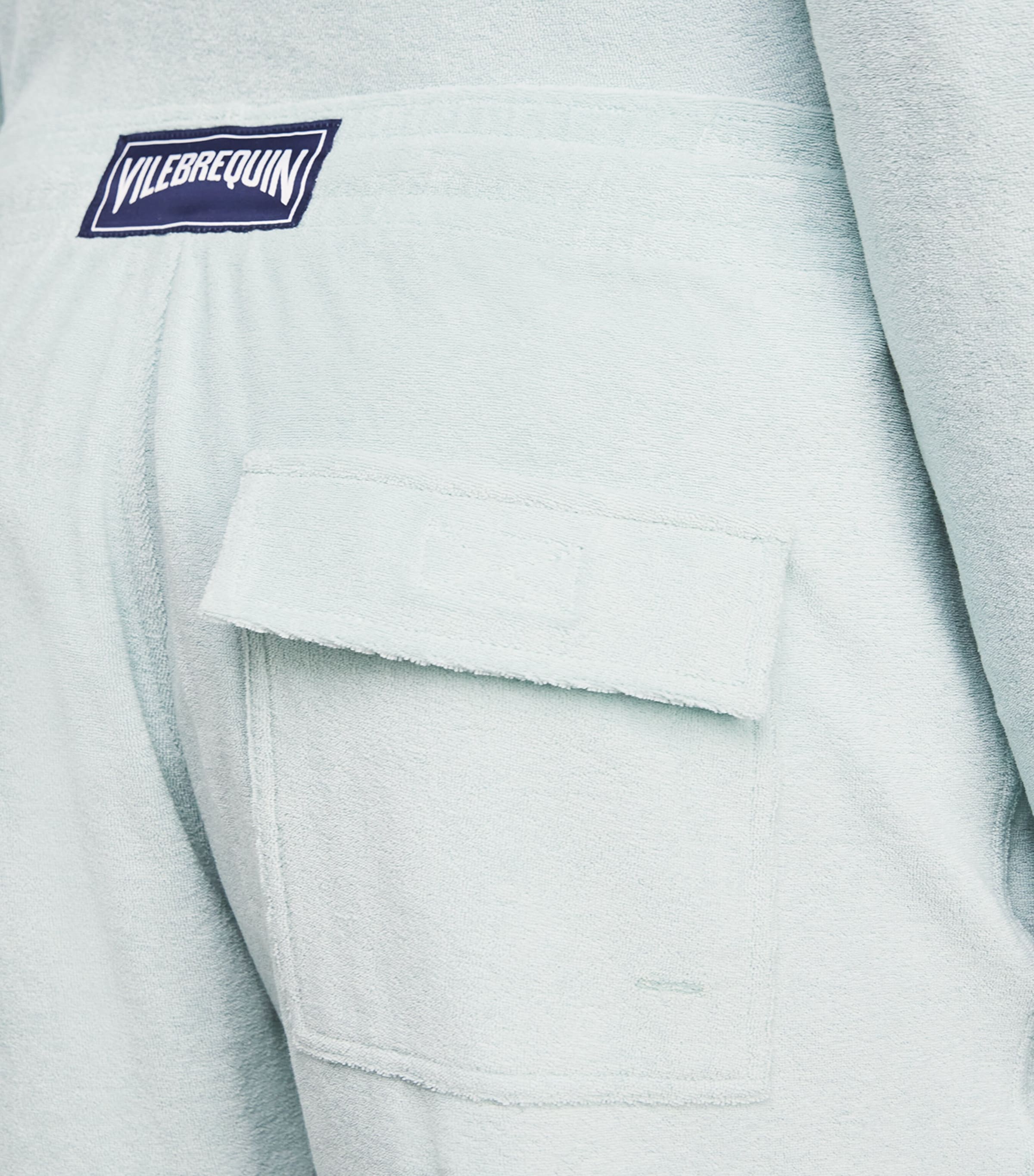 Cotton-Blend Terry Bolide Bermuda Shorts 315-PACIFIC Image 6