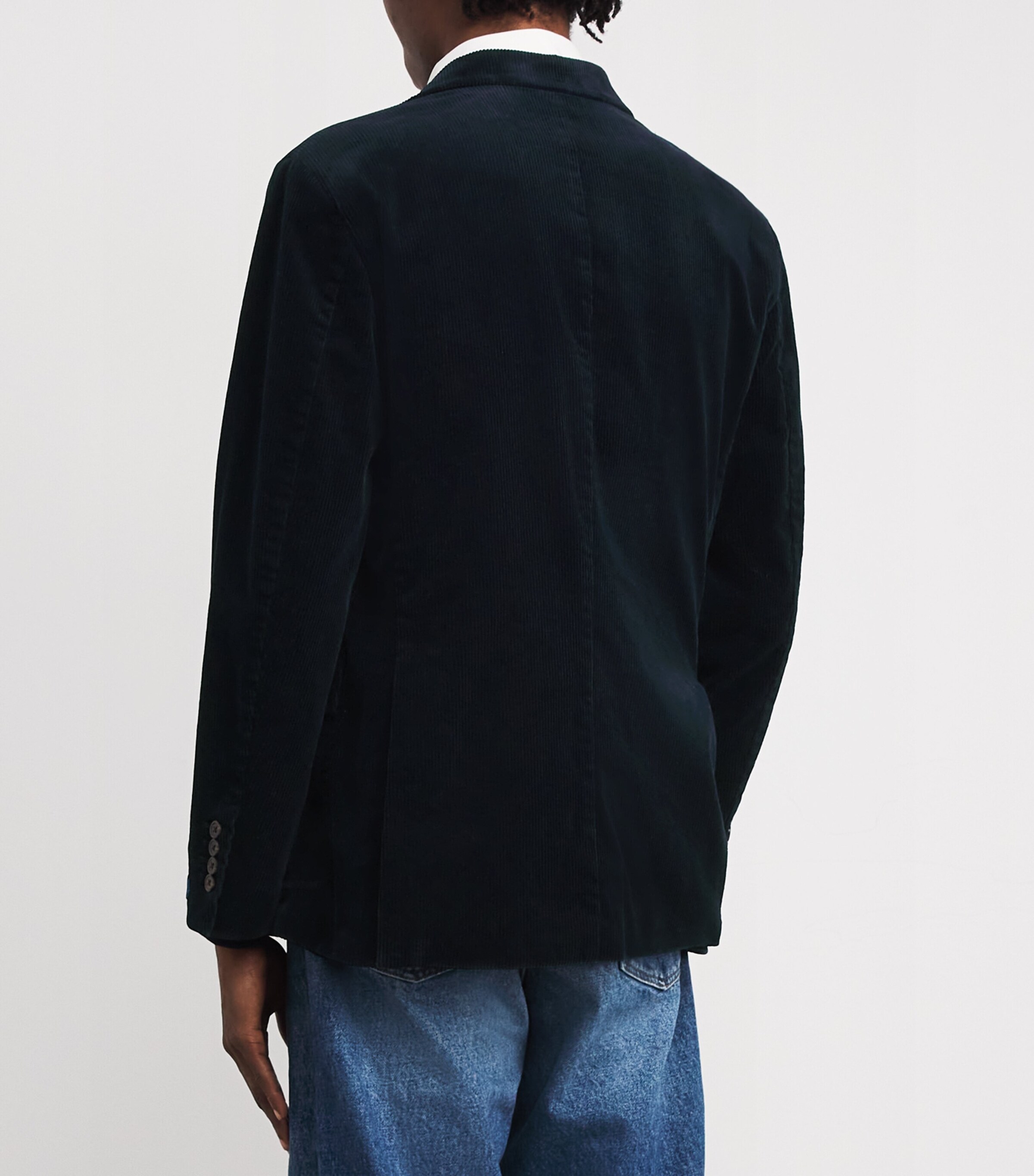 Polo Ralph Lauren Mens Corduroy Single-Breasted Blazer Navy Image 4
