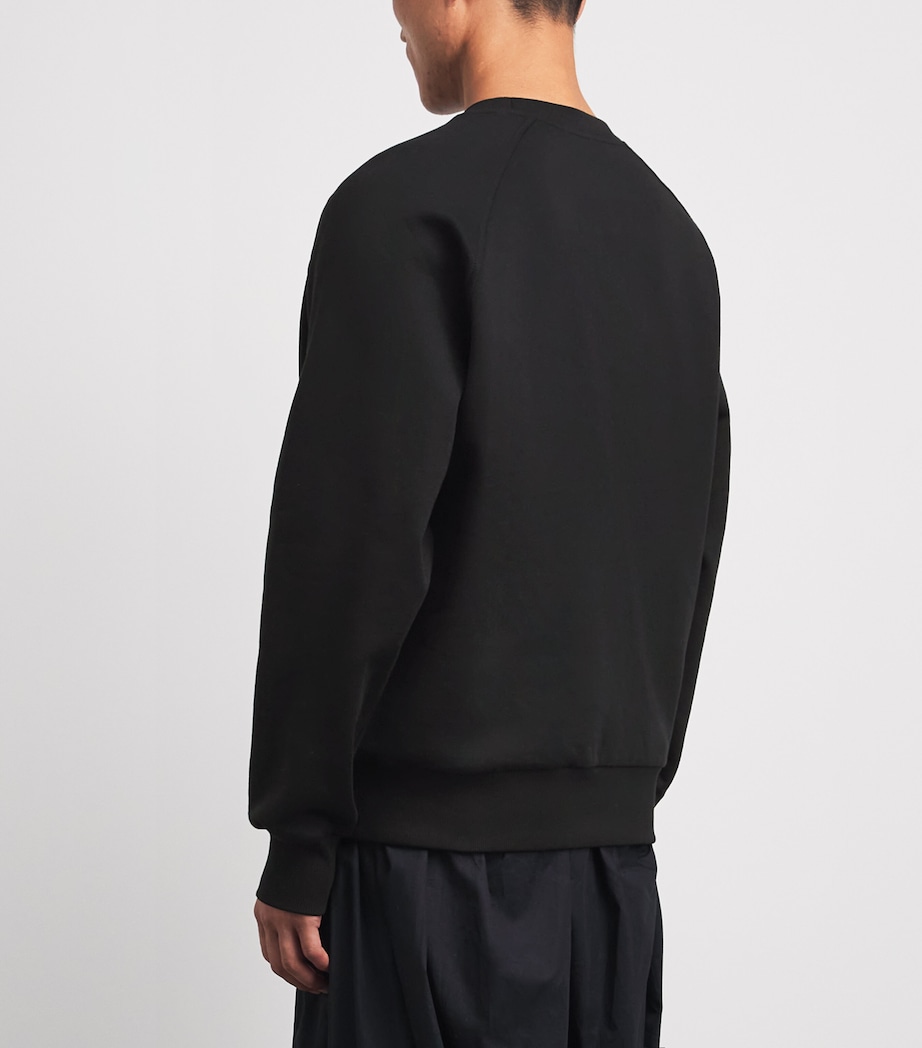 Moose Knuckles Mens Logo Yul Sweatshirt Black Image 5