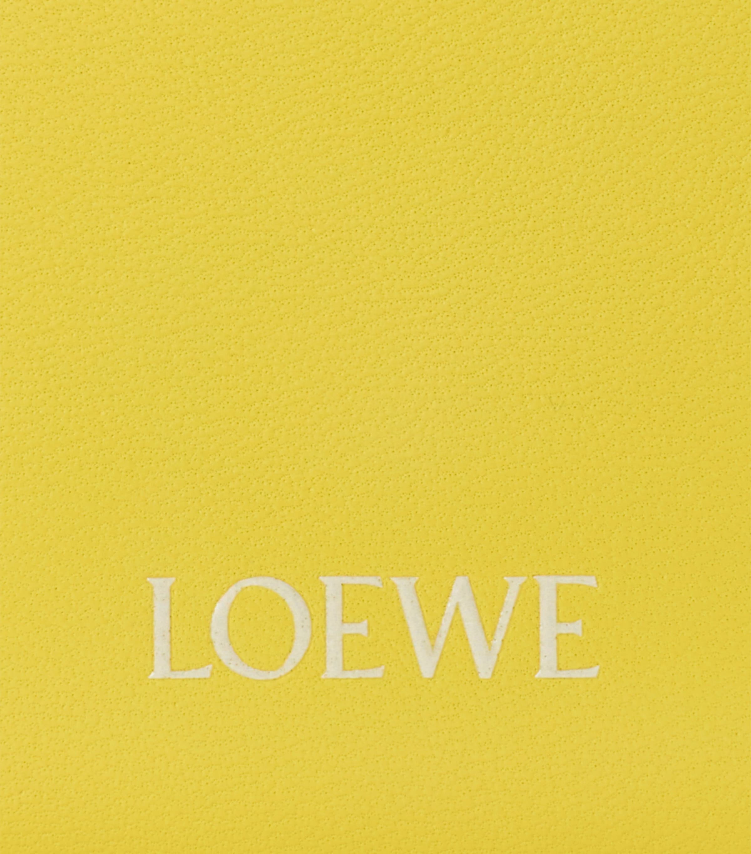 LOEWE Nappa Leather Cala Top-Handle Bag Lemon/soft White Image 7
