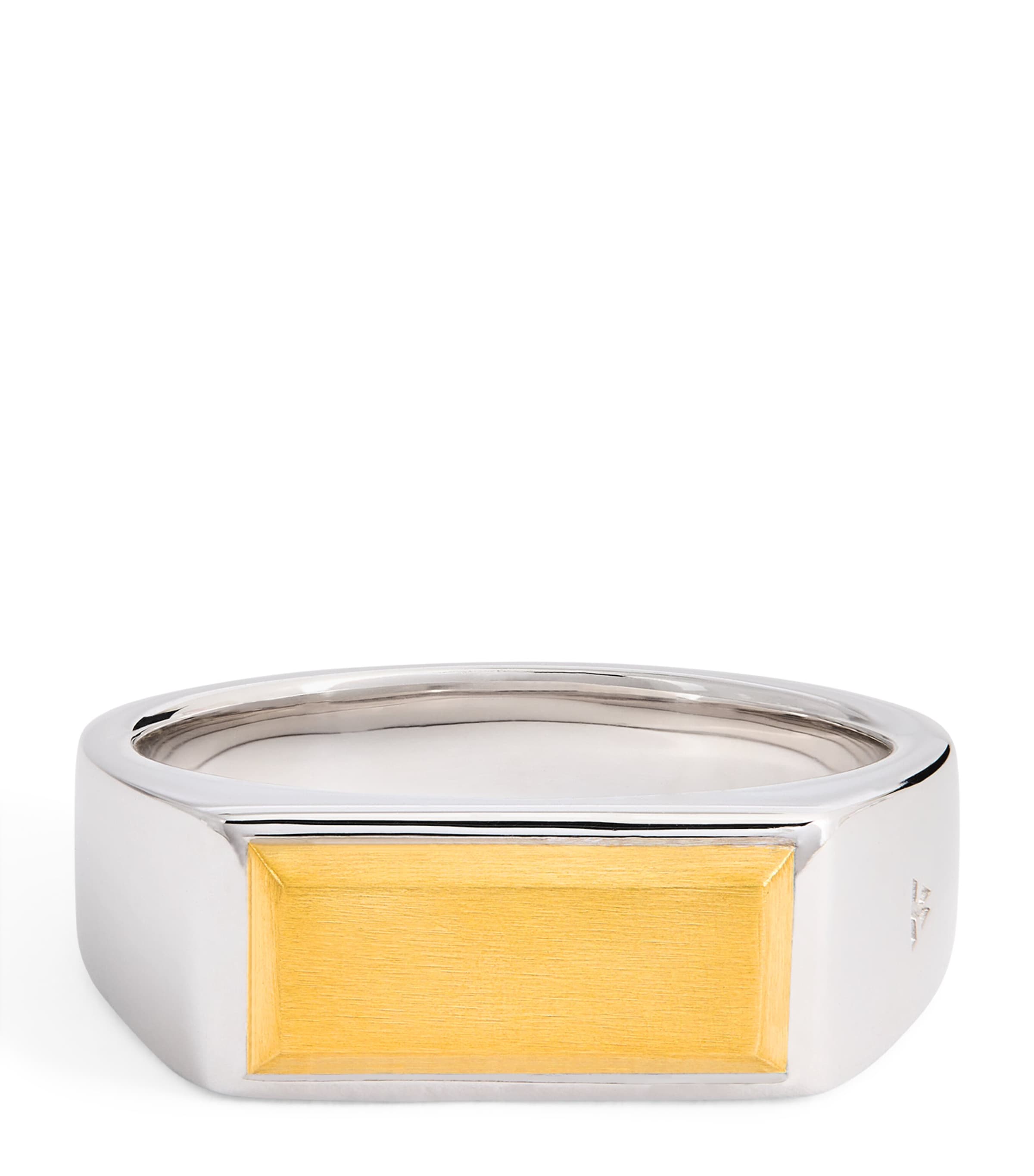 Shop Tom Wood Sterling Silver And Yellow Gold Peaky Ring