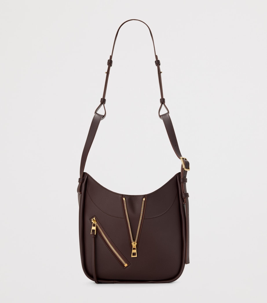 Calfskin Hammock Flip Tote Bag DARK CHESTNUT Image 6