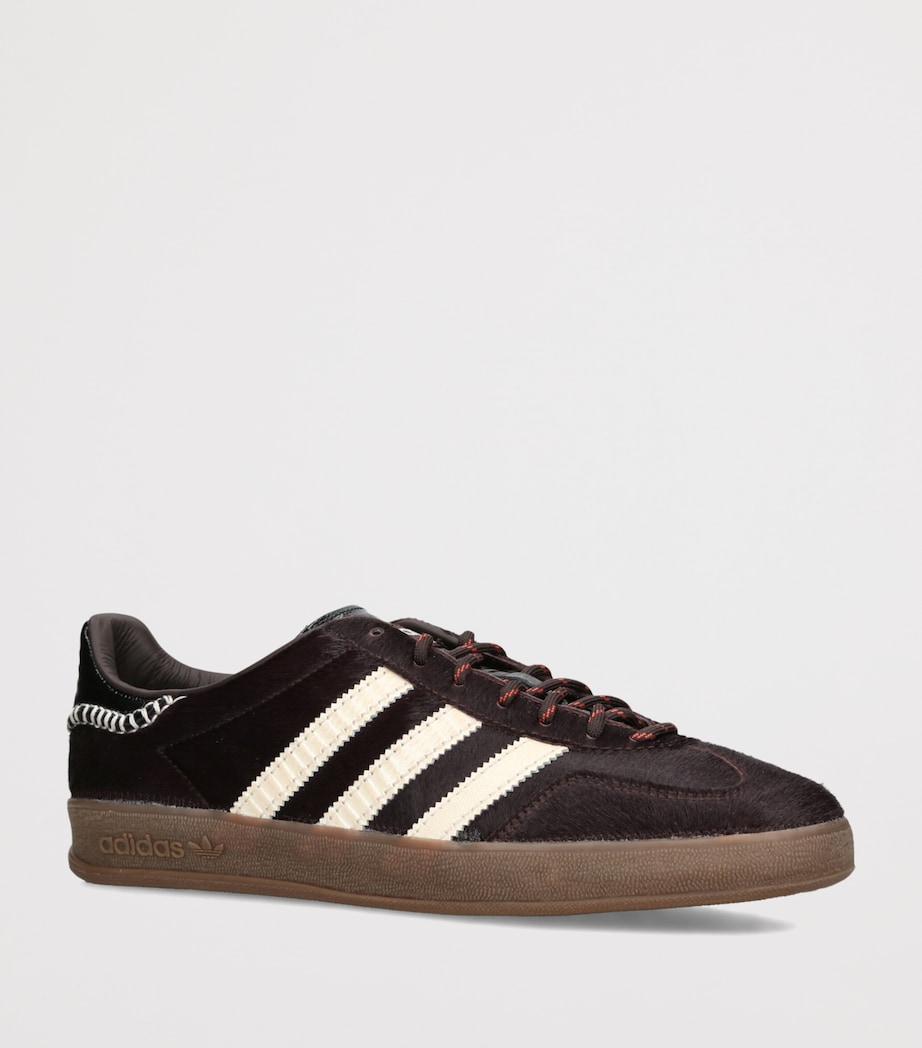 adidas x Wales Bonner Pony Hair Gazelle Sneakers Wine Image 3